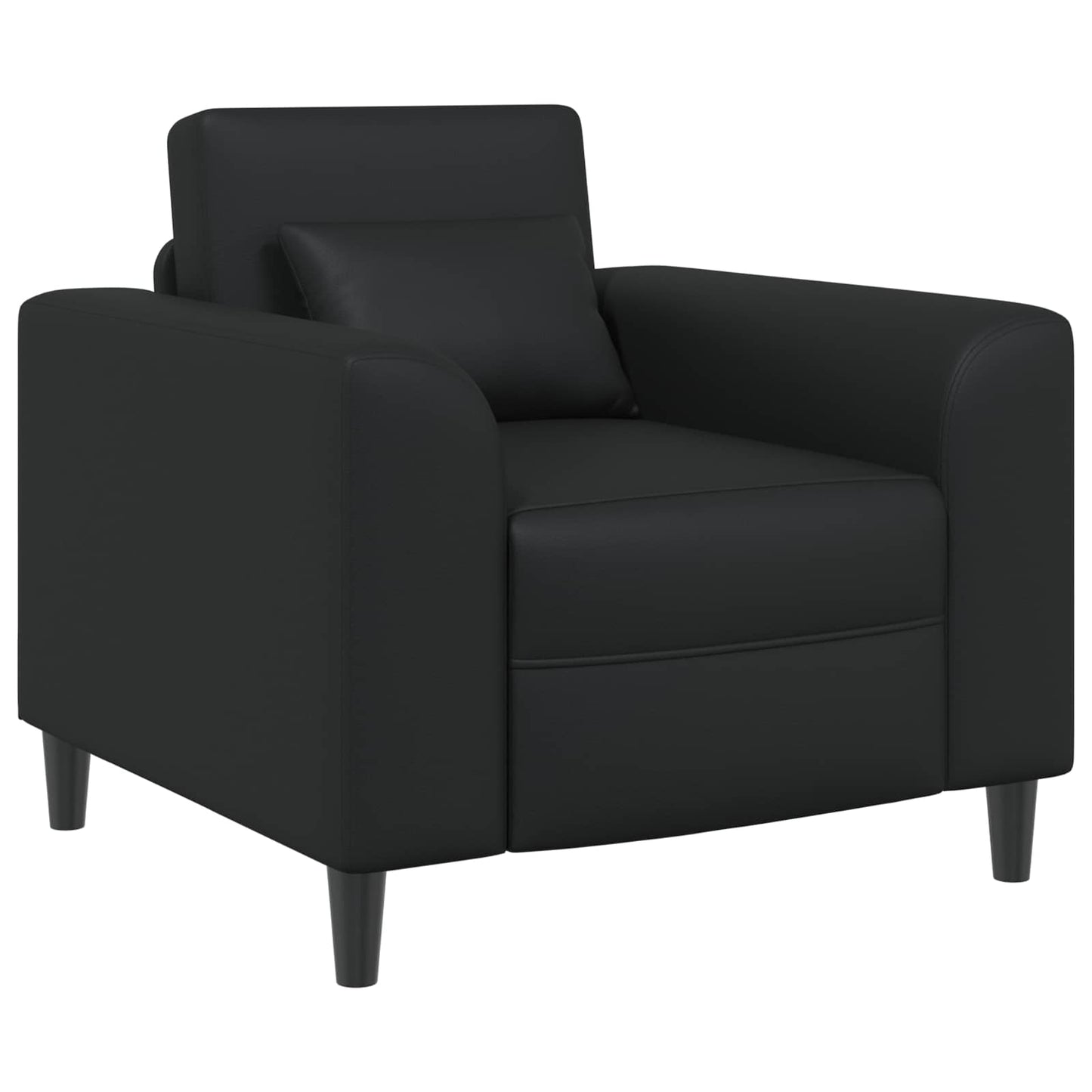 Fauteuil Zwart Kunstleer is nu te koop bij PeponiXL, paradijselijk wonen!