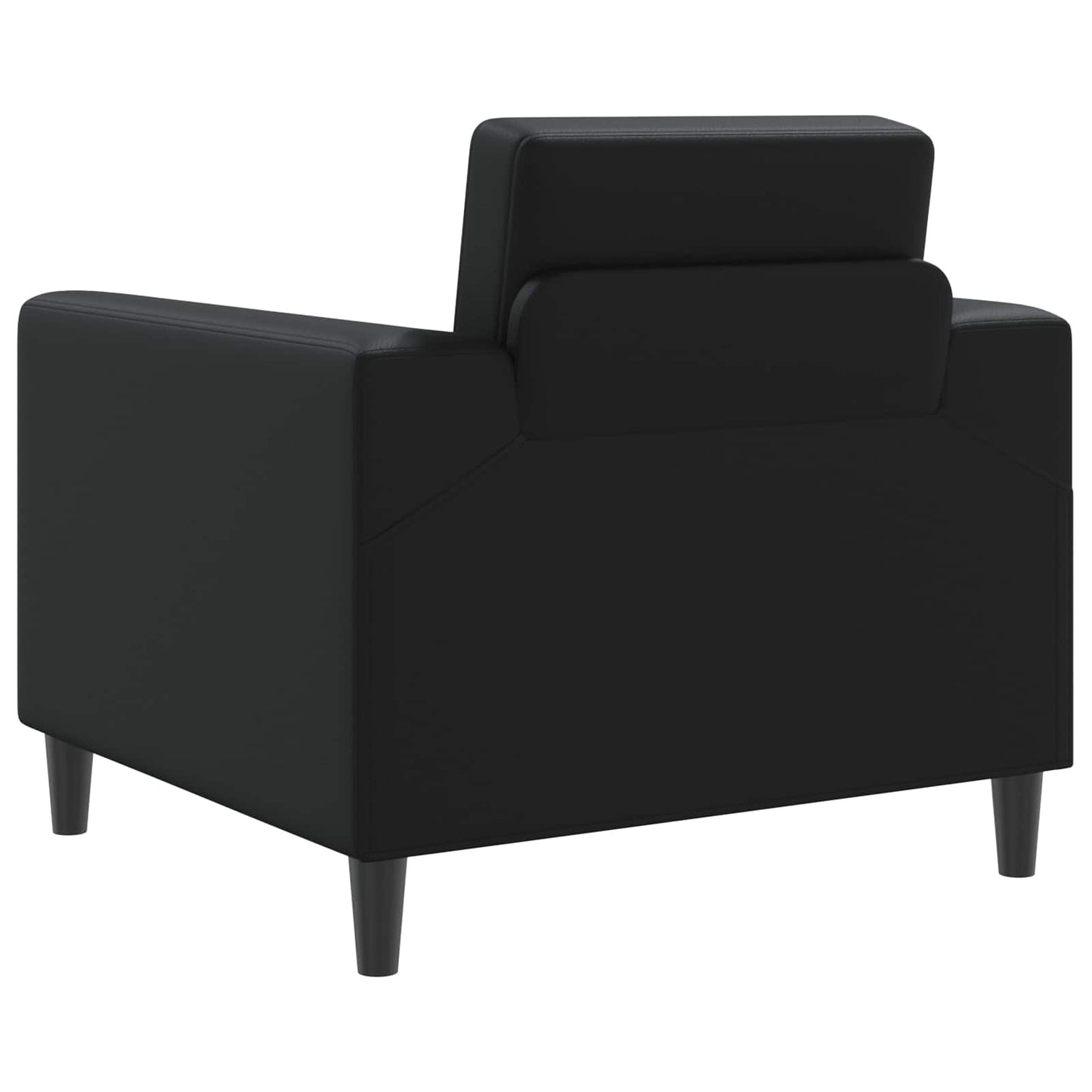 Fauteuil Zwart Kunstleer is nu te koop bij PeponiXL, paradijselijk wonen!