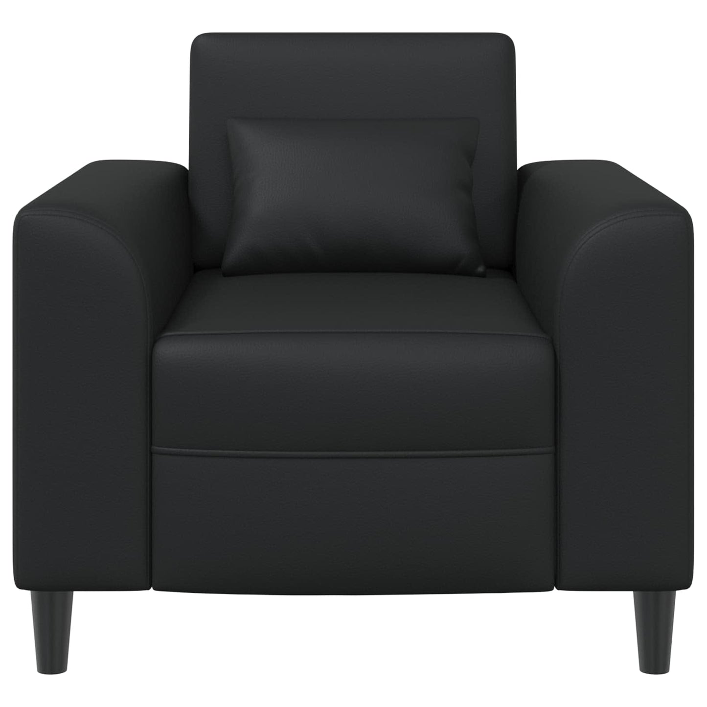 Fauteuil Zwart Kunstleer is nu te koop bij PeponiXL, paradijselijk wonen!