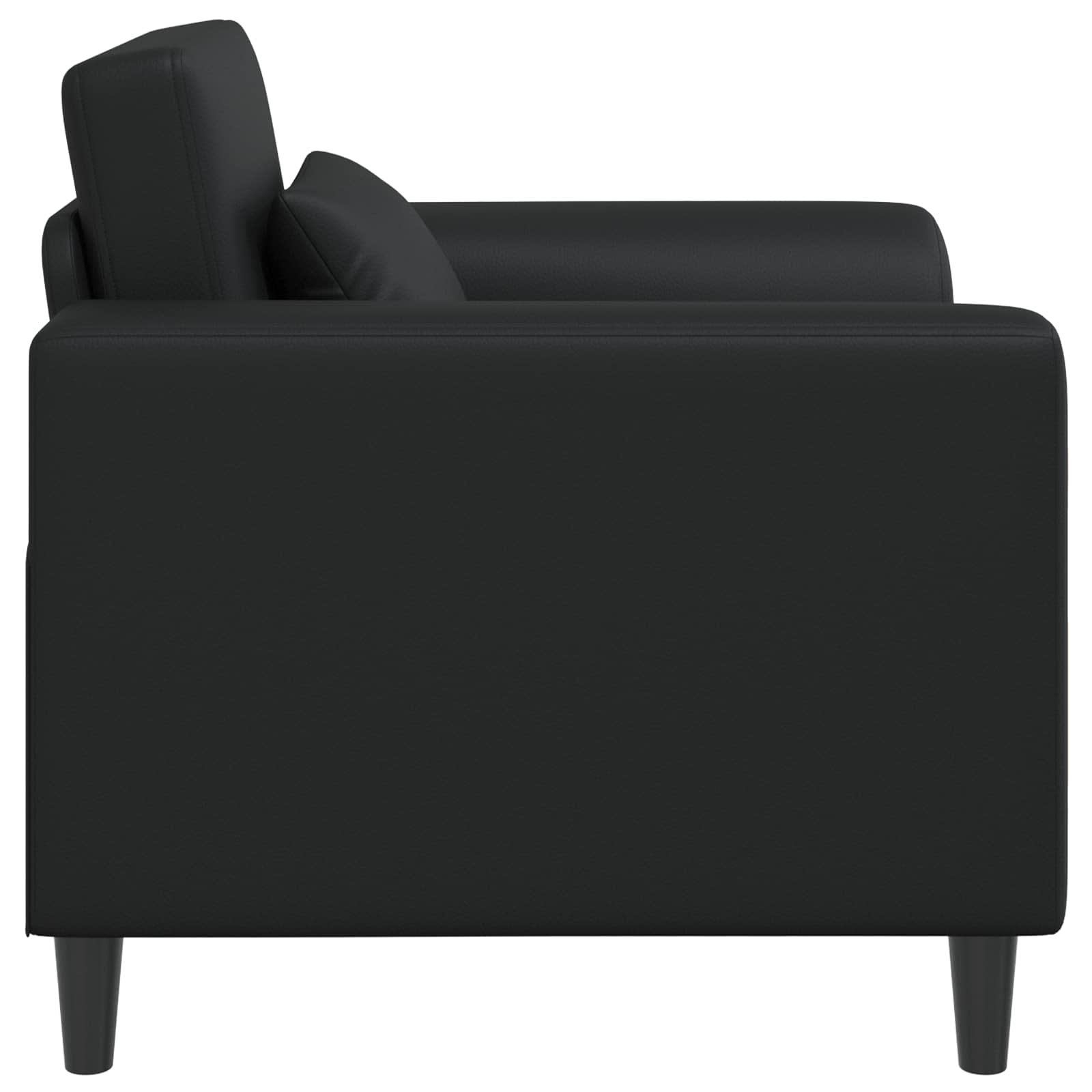 Fauteuil Zwart Kunstleer is nu te koop bij PeponiXL, paradijselijk wonen!