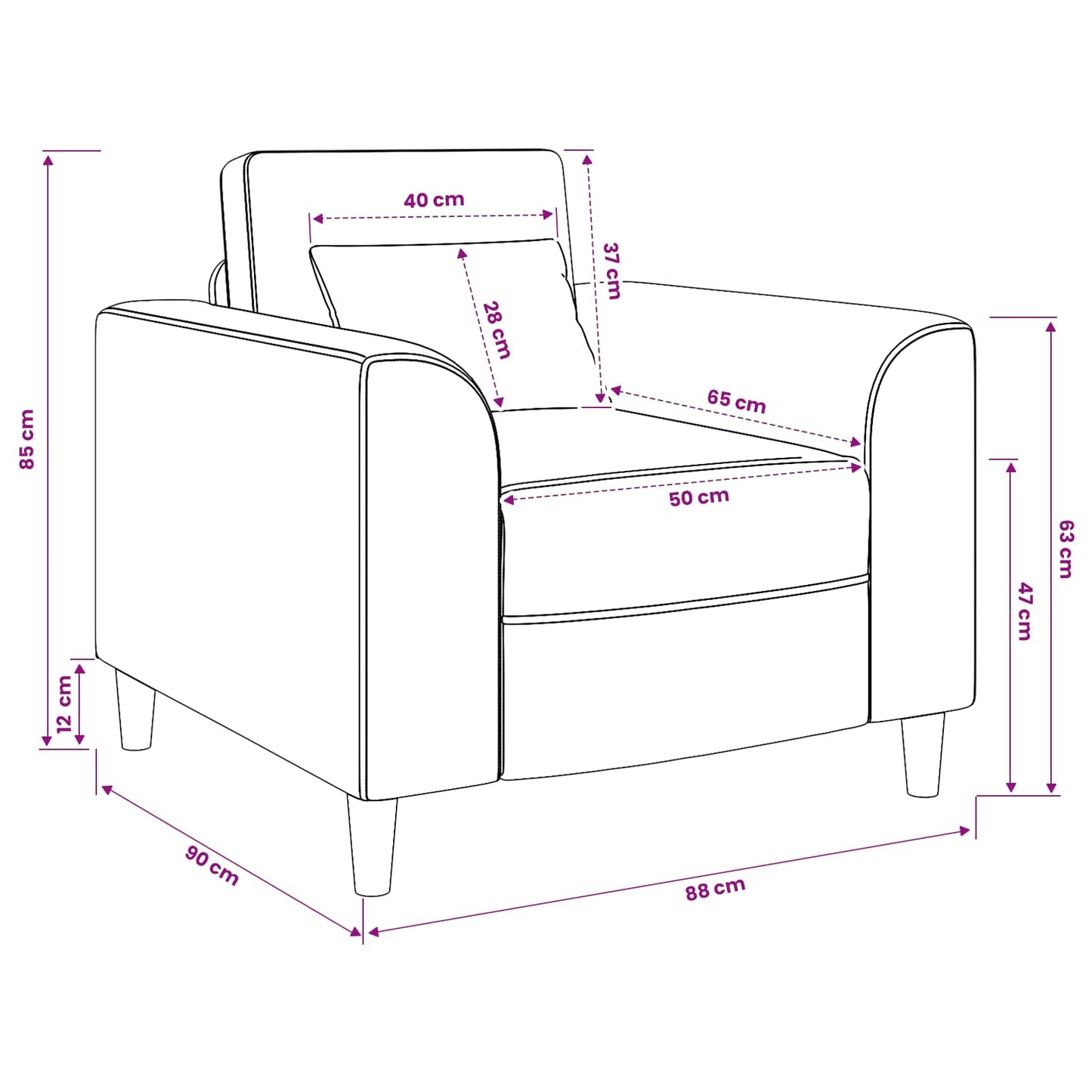 Fauteuil Zwart Kunstleer is nu te koop bij PeponiXL, paradijselijk wonen!
