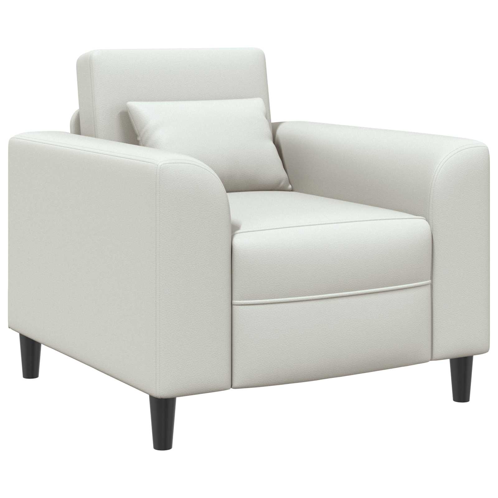 Fauteuil Wit Kunstleer is nu te koop bij PeponiXL, paradijselijk wonen!