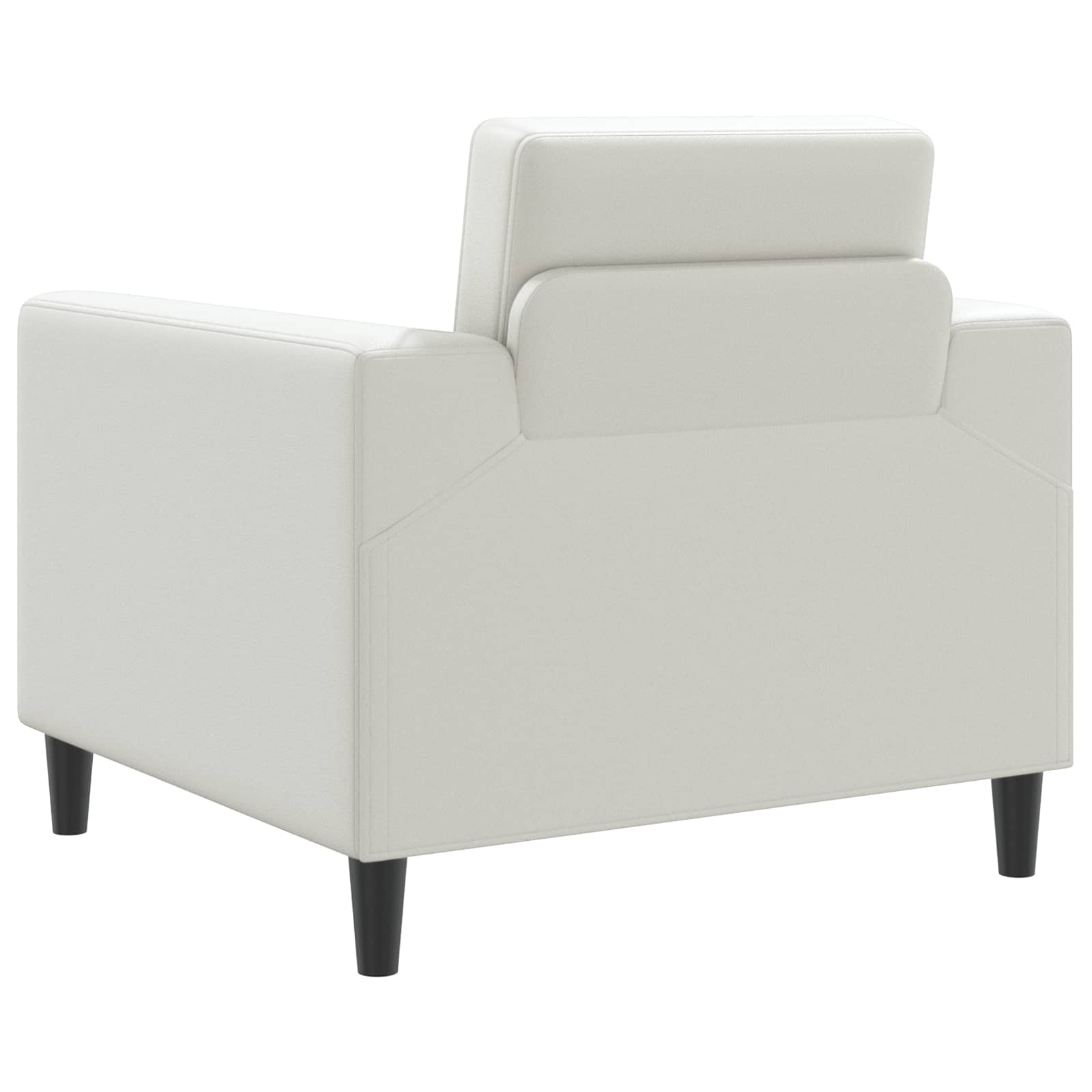 Fauteuil Wit Kunstleer is nu te koop bij PeponiXL, paradijselijk wonen!