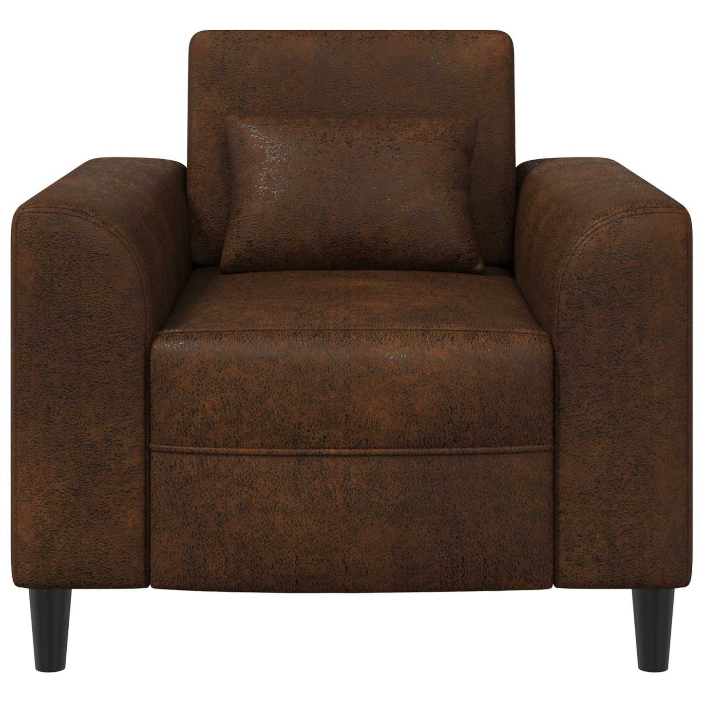 Fauteuil Bruin Nep Suede Leer is nu te koop bij PeponiXL, paradijselijk wonen!
