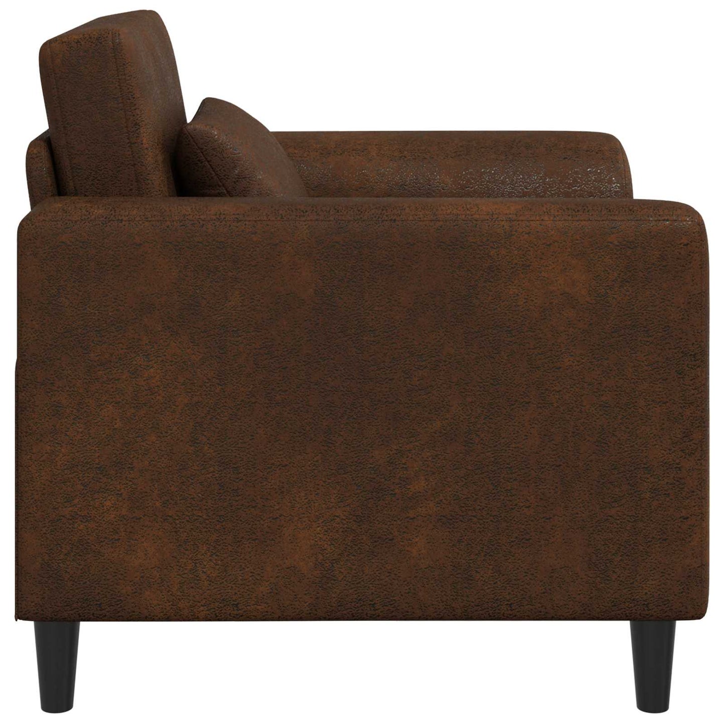 Fauteuil Bruin Nep Suede Leer is nu te koop bij PeponiXL, paradijselijk wonen!