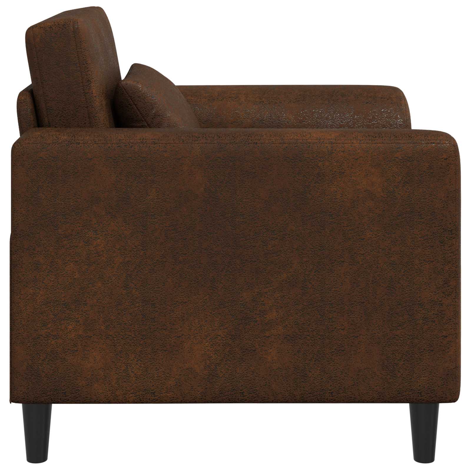 Fauteuil Bruin Nep Suede Leer is nu te koop bij PeponiXL, paradijselijk wonen!