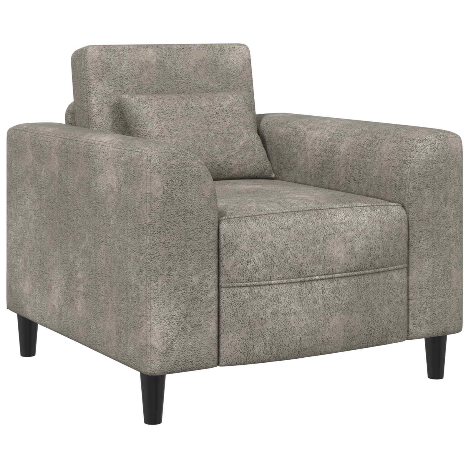 Fauteuil Lichtgrijs Nep Suede Leer is nu te koop bij PeponiXL, paradijselijk wonen!