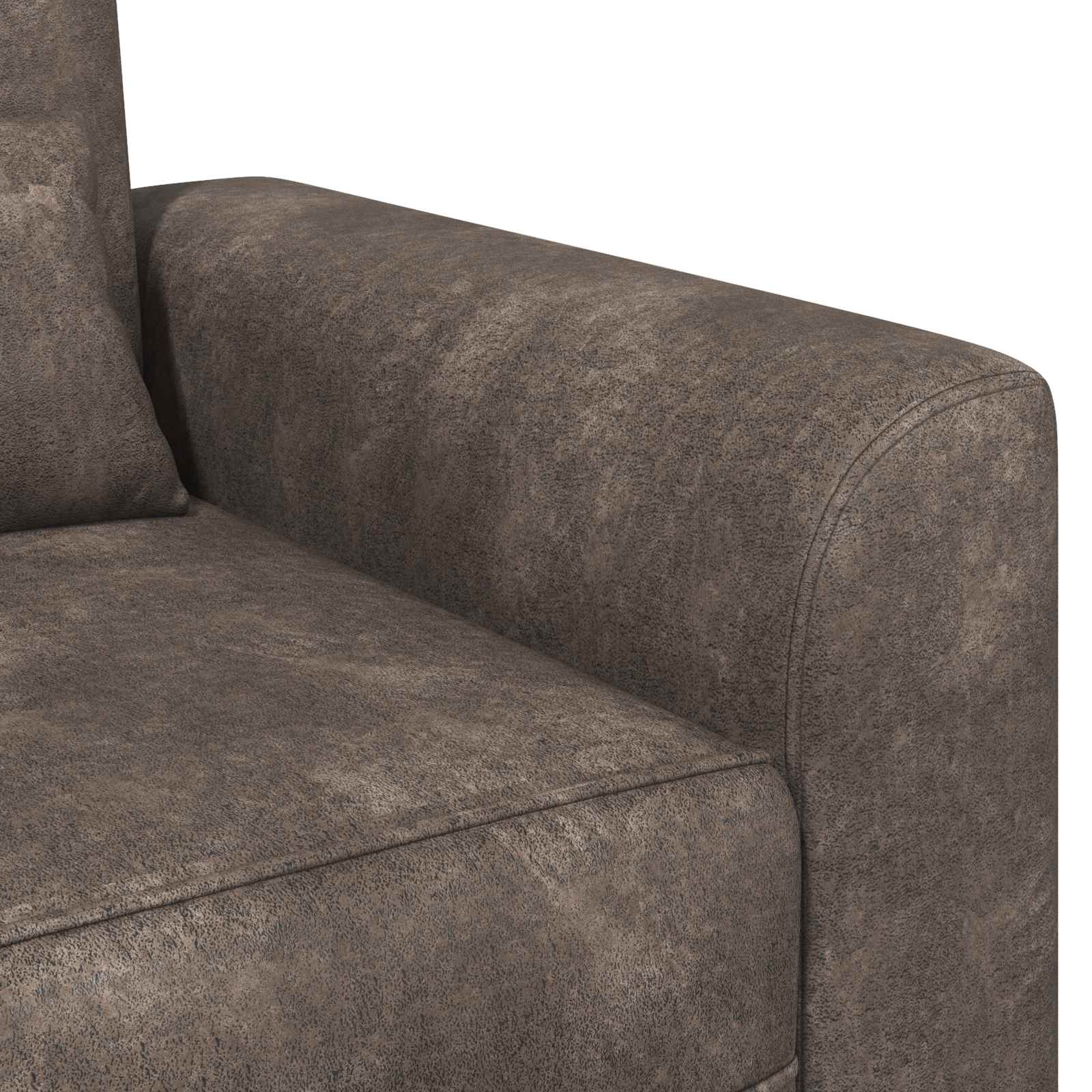Fauteuil Donkergrijs Nep Suede Leer is nu te koop bij PeponiXL, paradijselijk wonen!