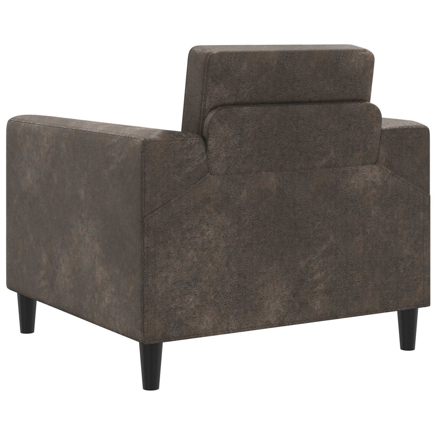 Fauteuil Donkergrijs Nep Suede Leer is nu te koop bij PeponiXL, paradijselijk wonen!