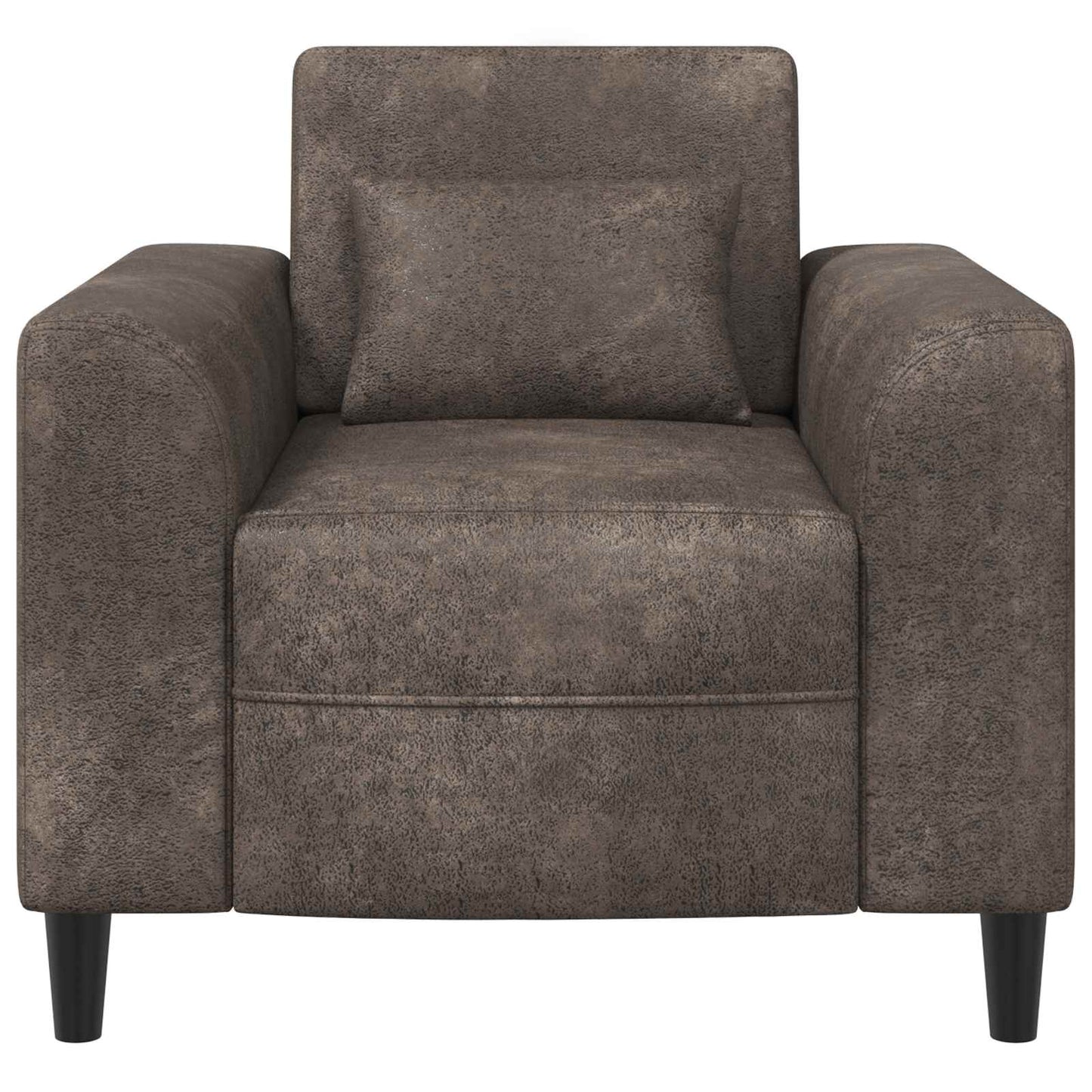 Fauteuil Donkergrijs Nep Suede Leer is nu te koop bij PeponiXL, paradijselijk wonen!