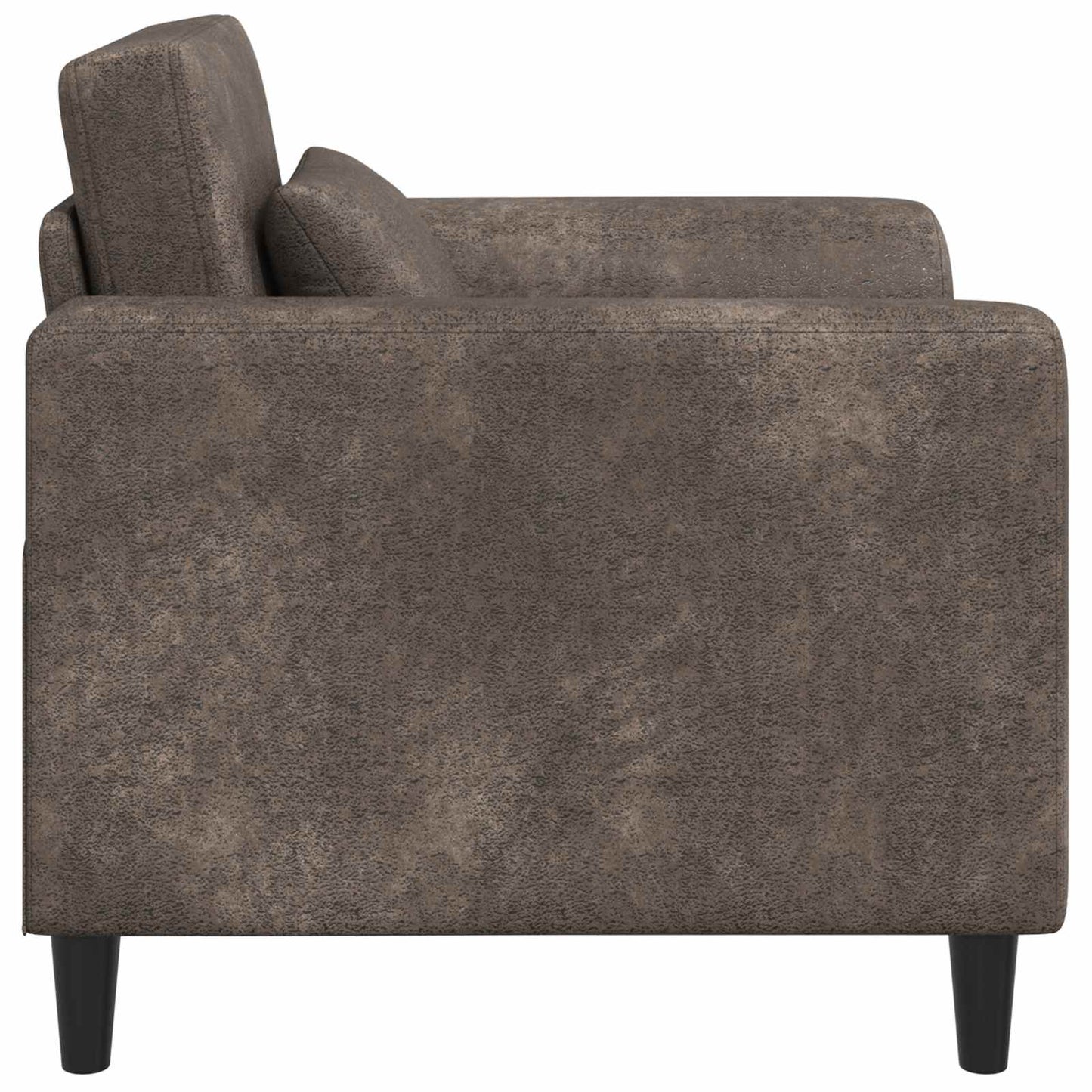 Fauteuil Donkergrijs Nep Suede Leer is nu te koop bij PeponiXL, paradijselijk wonen!