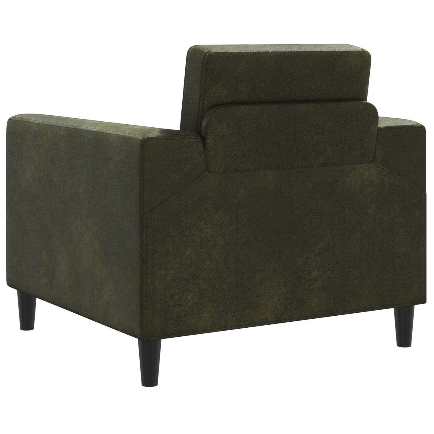 Fauteuil Legergroen Nep Suede Leer is nu te koop bij PeponiXL, paradijselijk wonen!