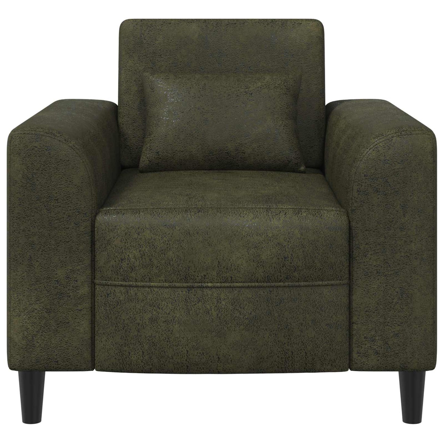 Fauteuil Legergroen Nep Suede Leer is nu te koop bij PeponiXL, paradijselijk wonen!
