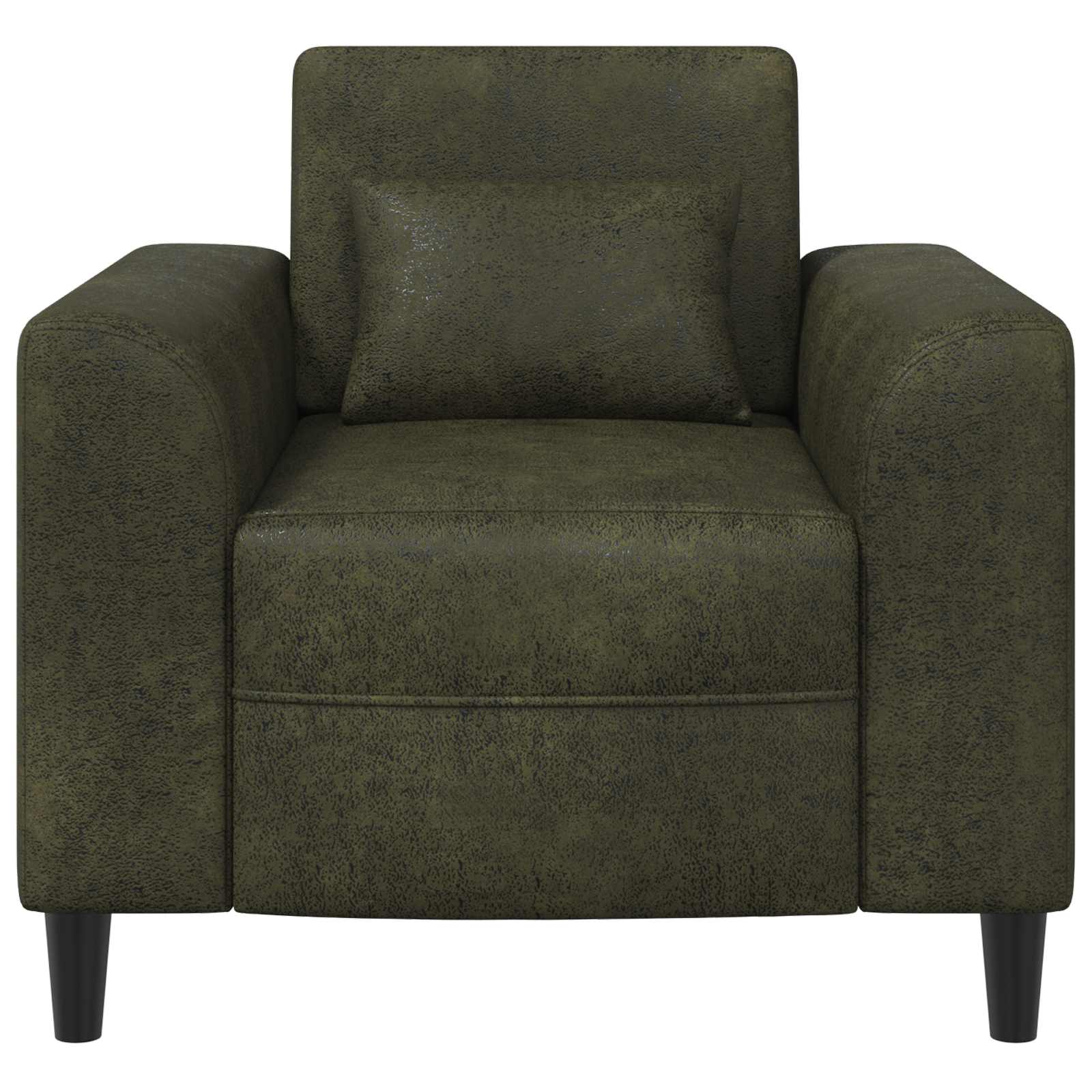 Fauteuil Legergroen Nep Suede Leer is nu te koop bij PeponiXL, paradijselijk wonen!