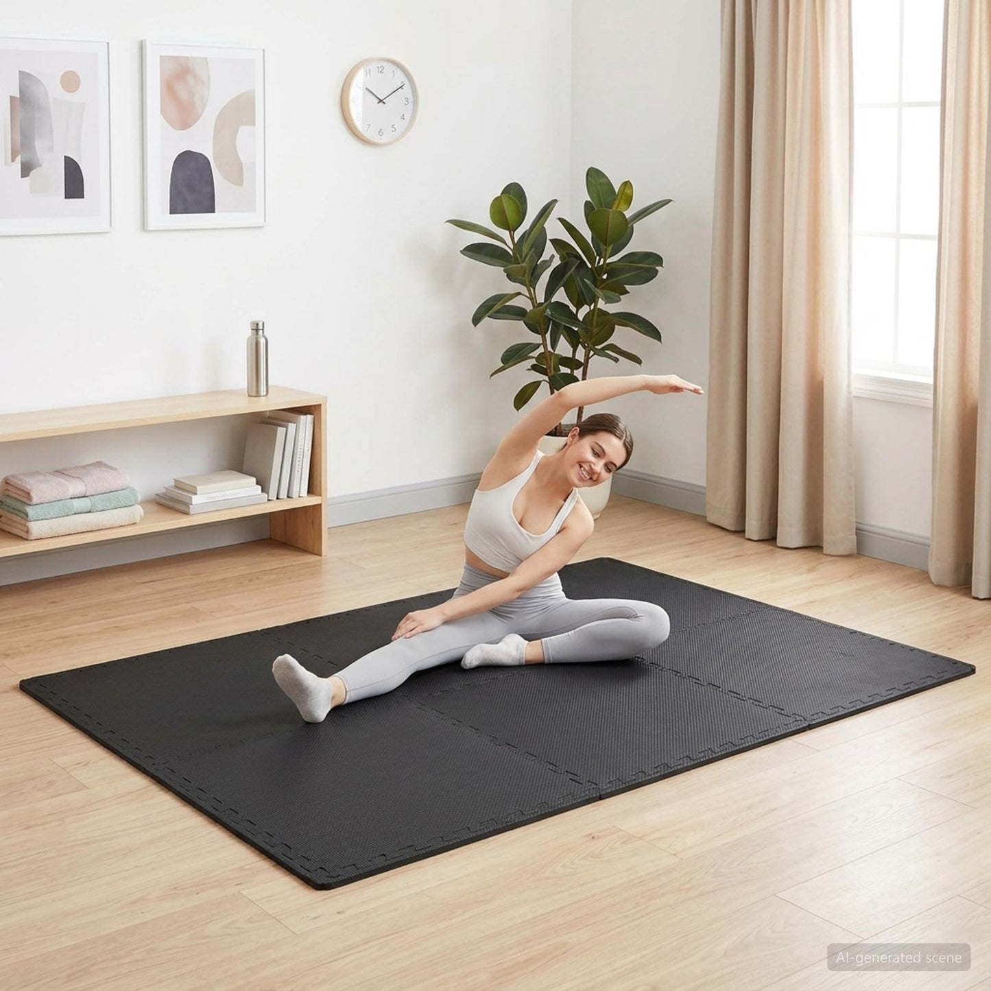 Vloermatten 40 pcs Zwart 14,4 m² EVA Schuim