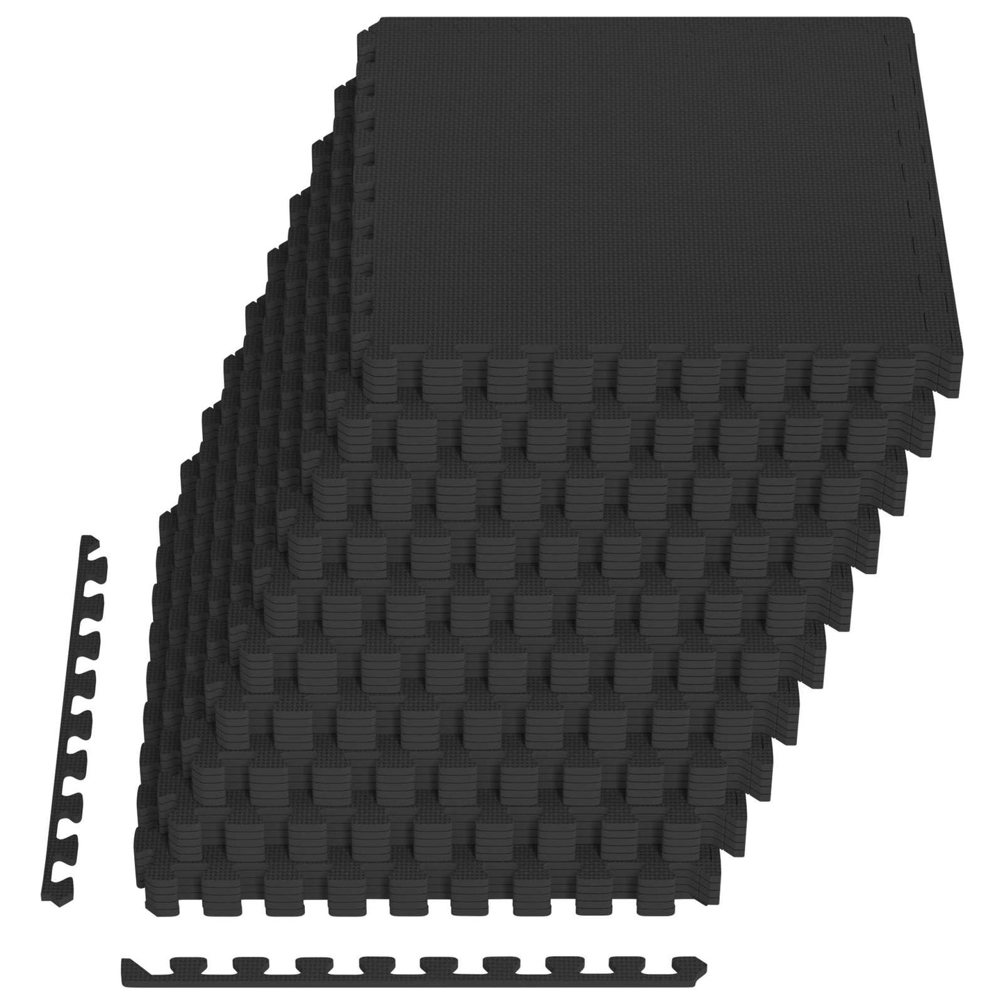 Vloermatten 40 pcs Zwart 14,4 m² EVA Schuim