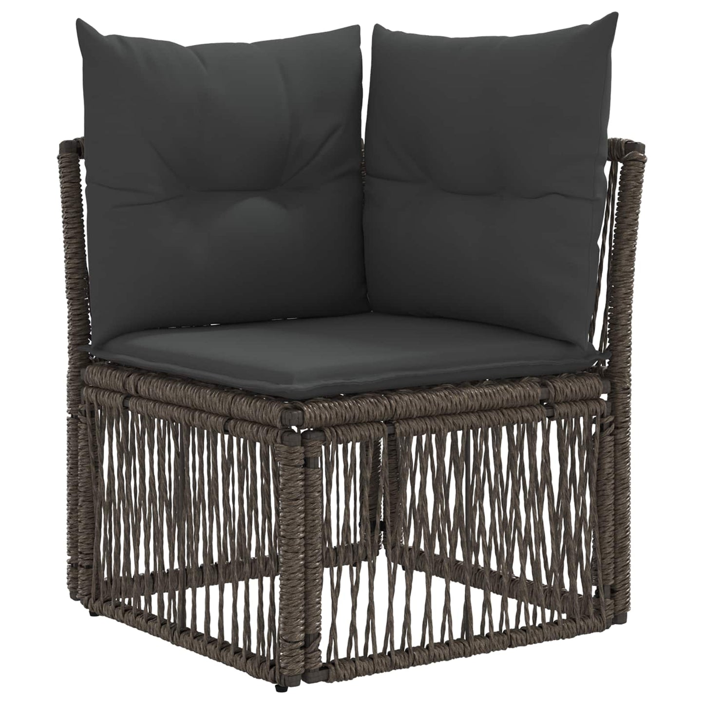 Tuinbankenset 5 pcs Grijs poly rattan is nu te koop bij PeponiXL, paradijselijk wonen!