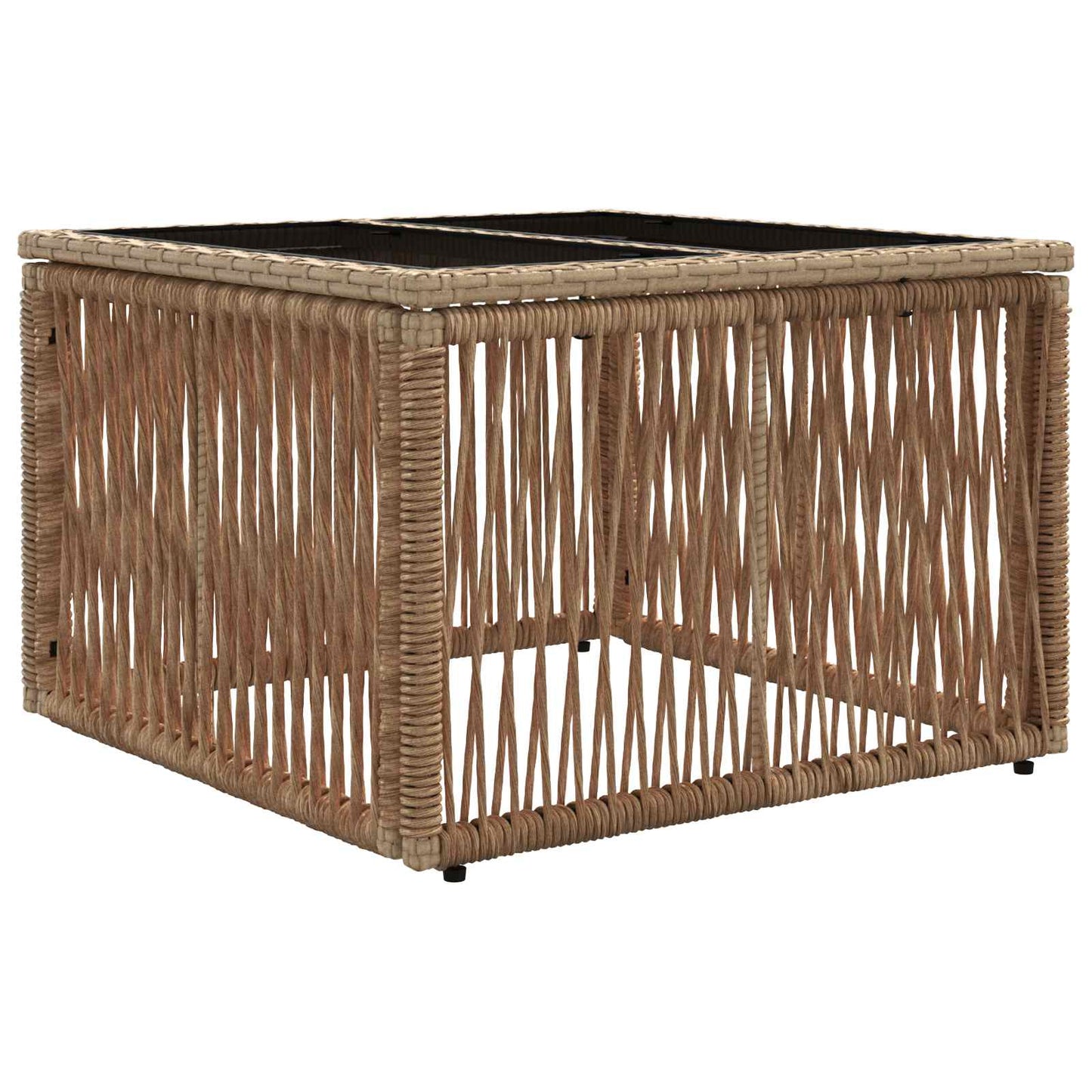 Tuinbankenset 5 pcs Beige poly rattan is nu te koop bij PeponiXL, paradijselijk wonen!