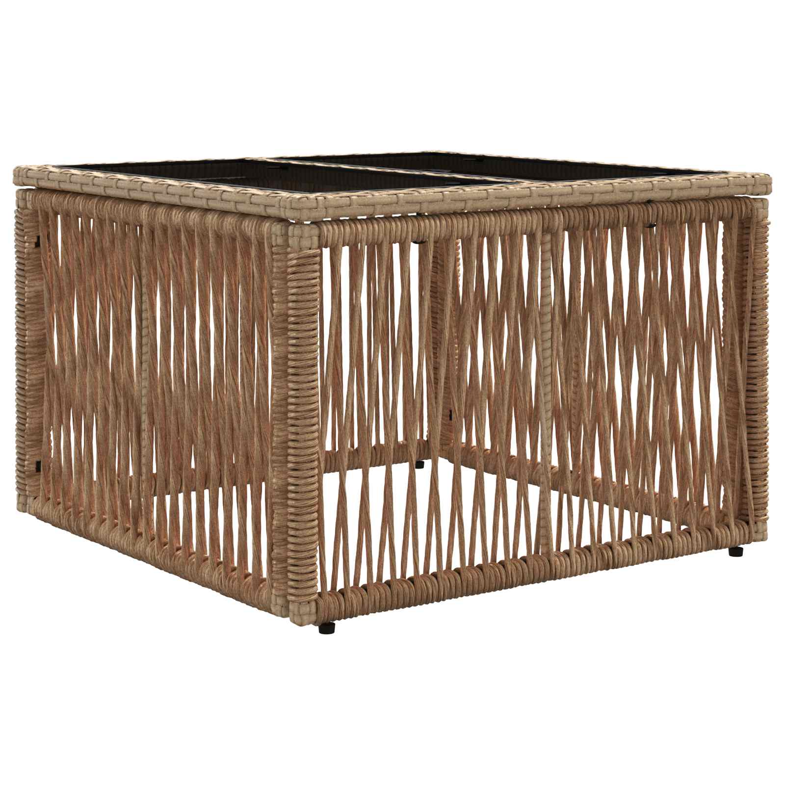Tuinbankenset 12 pcs Beige poly rattan is nu te koop bij PeponiXL, paradijselijk wonen!