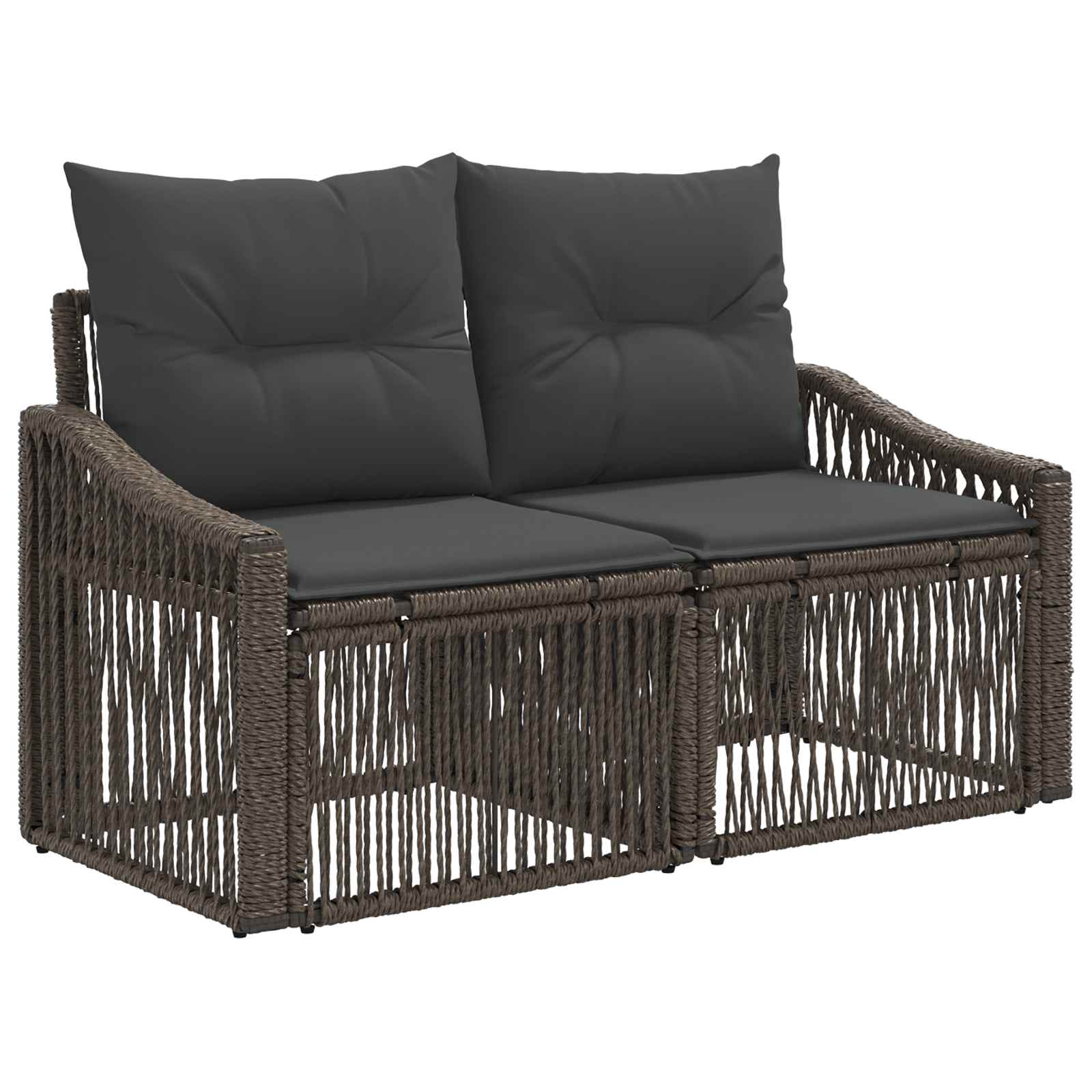 Tuinbankenset 7 pcs Grijs poly rattan is nu te koop bij PeponiXL, paradijselijk wonen!