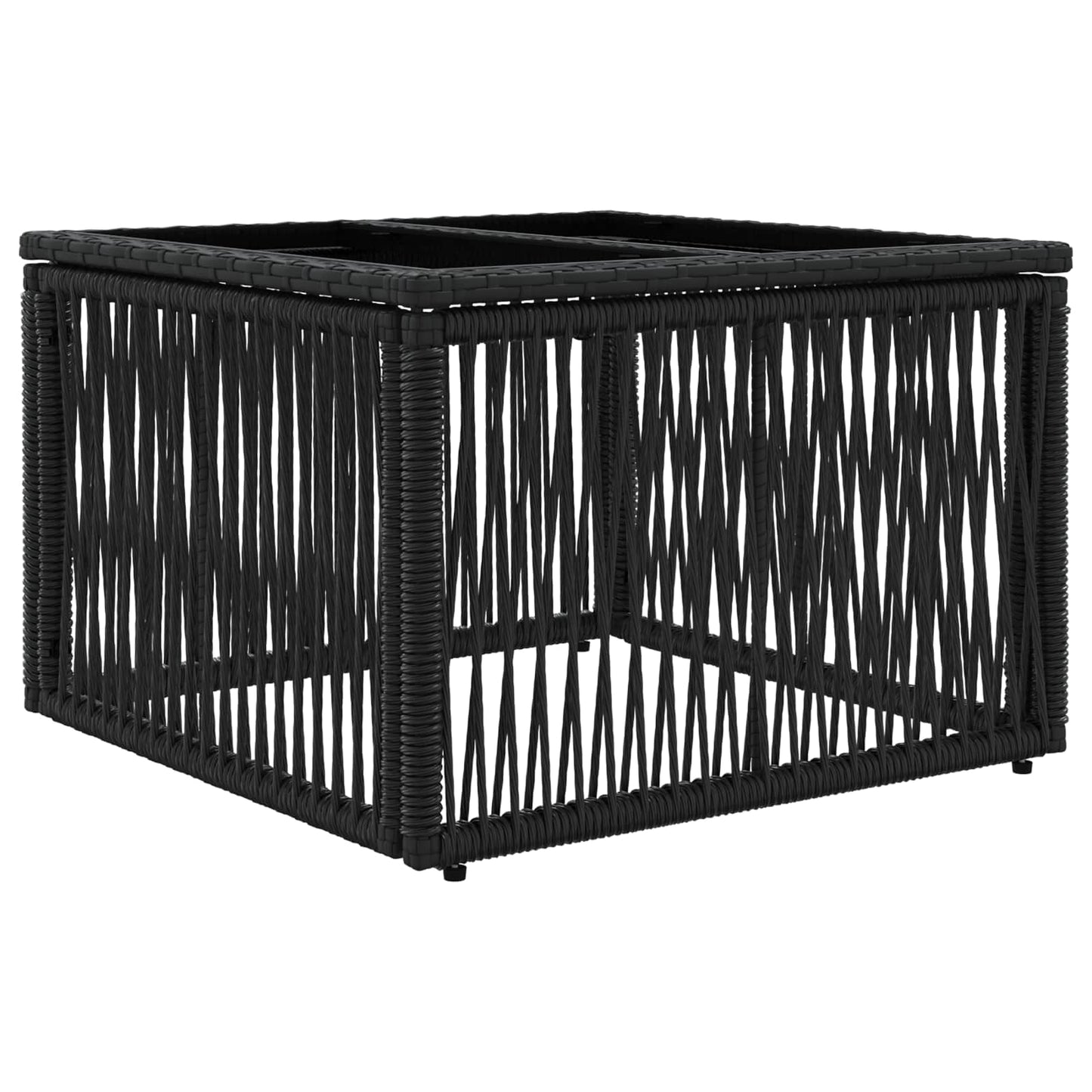 Tuinbankenset 11 pcs Zwart poly rattan is nu te koop bij PeponiXL, paradijselijk wonen!