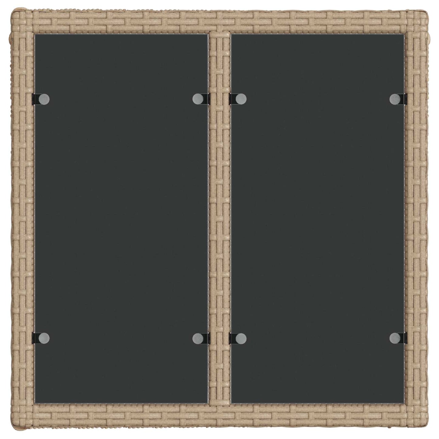 Tuinbankenset 12 pcs Beige poly rattan is nu te koop bij PeponiXL, paradijselijk wonen!