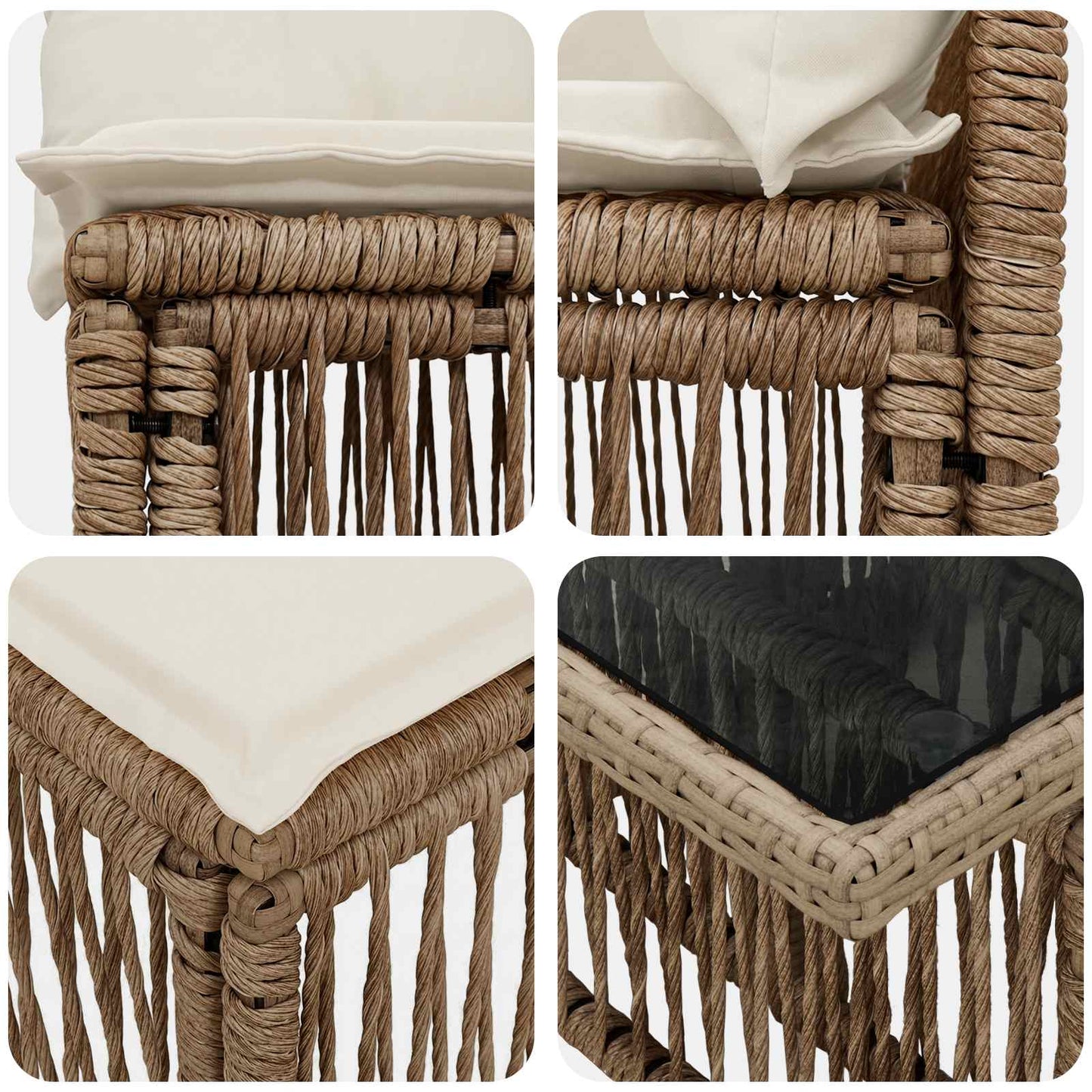 Tuinbankenset 13 pcs poly rattan is nu te koop bij PeponiXL, paradijselijk wonen!