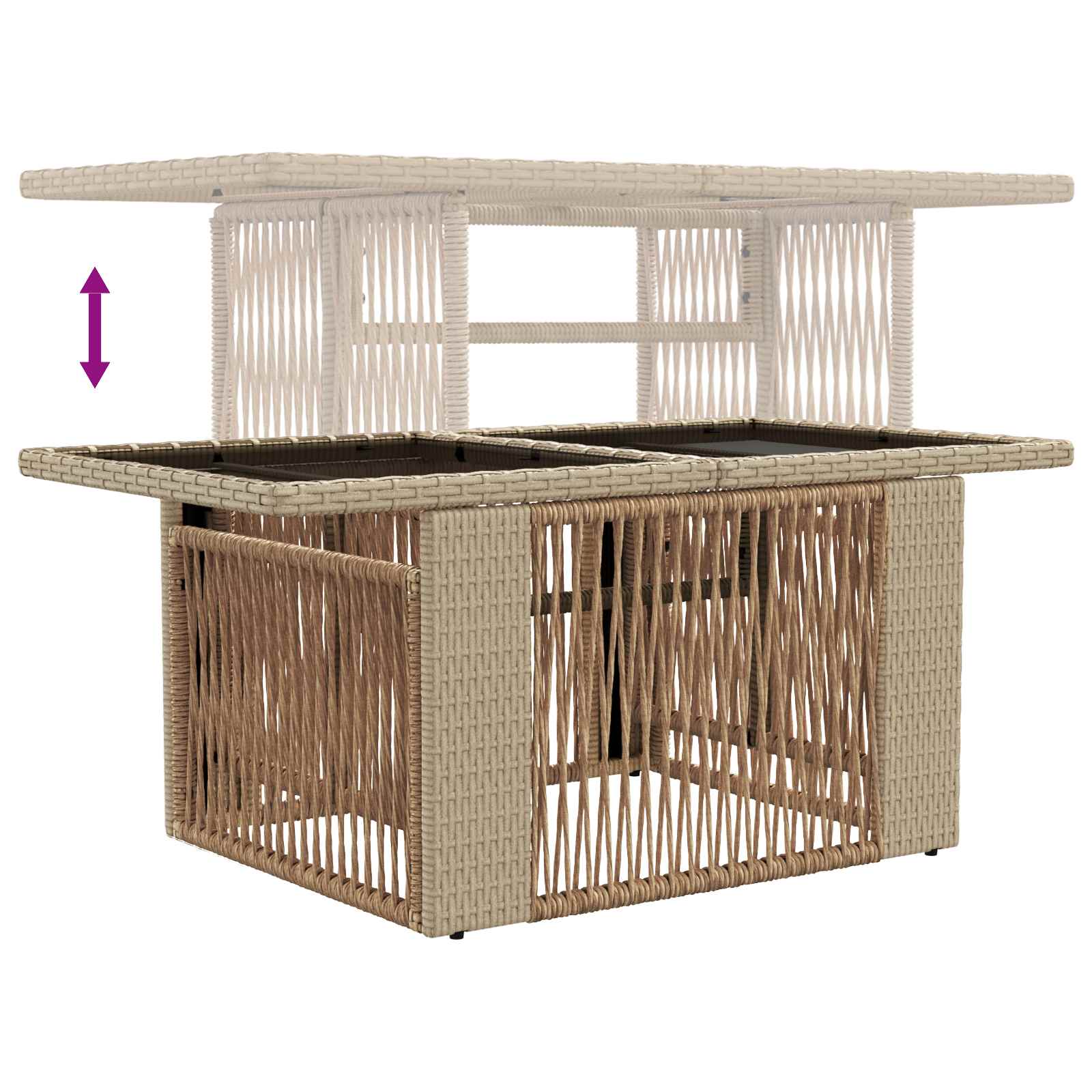 Tuinbankenset 13 pcs poly rattan is nu te koop bij PeponiXL, paradijselijk wonen!