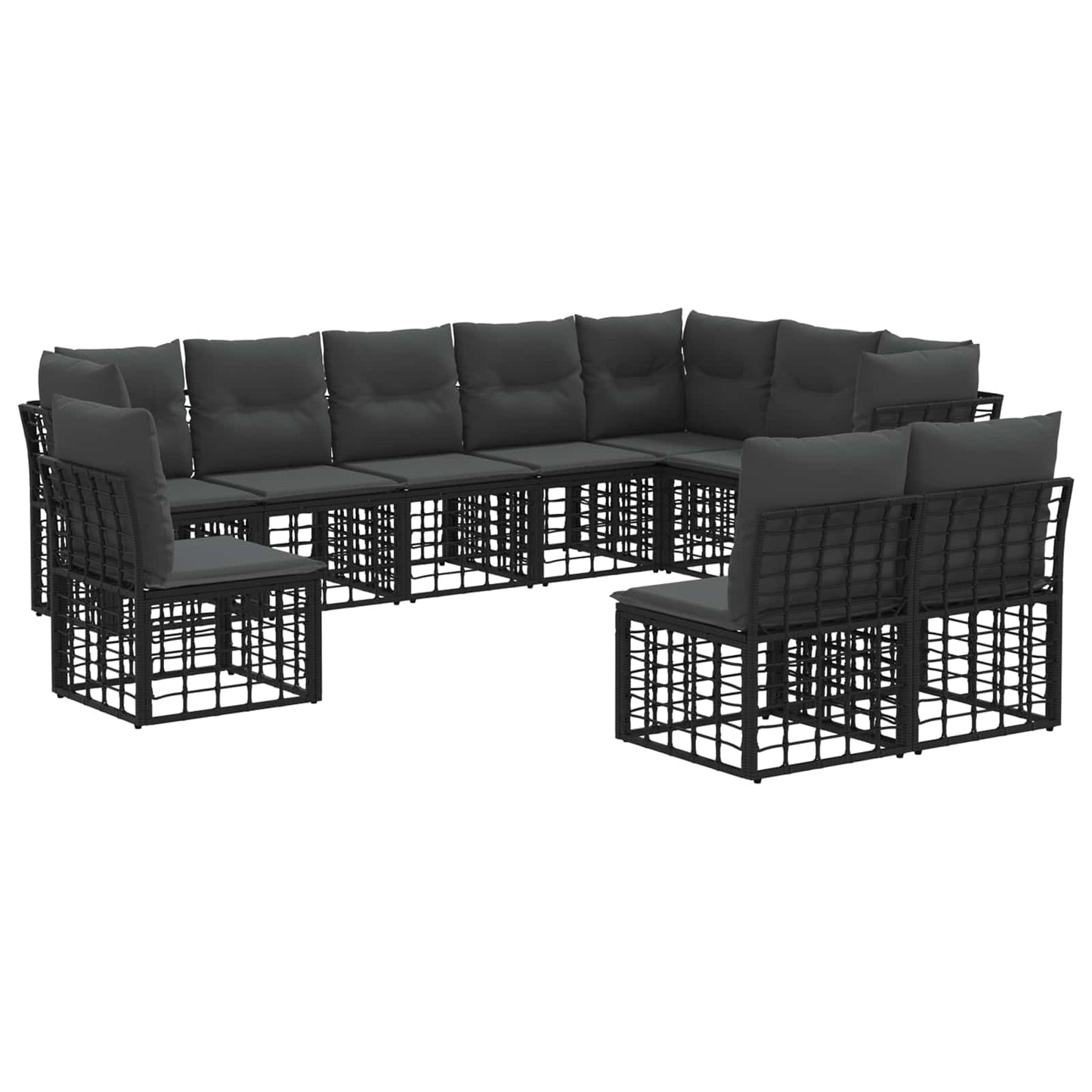 Buiten bankenset Zwart Polyester is nu te koop bij PeponiXL, paradijselijk wonen!