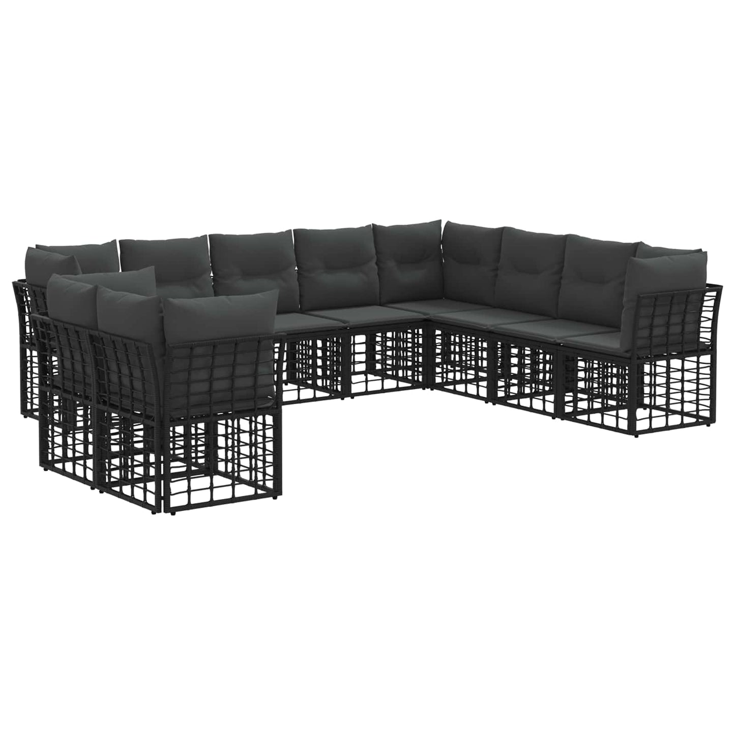 Buiten bankenset Zwart Polyester is nu te koop bij PeponiXL, paradijselijk wonen!