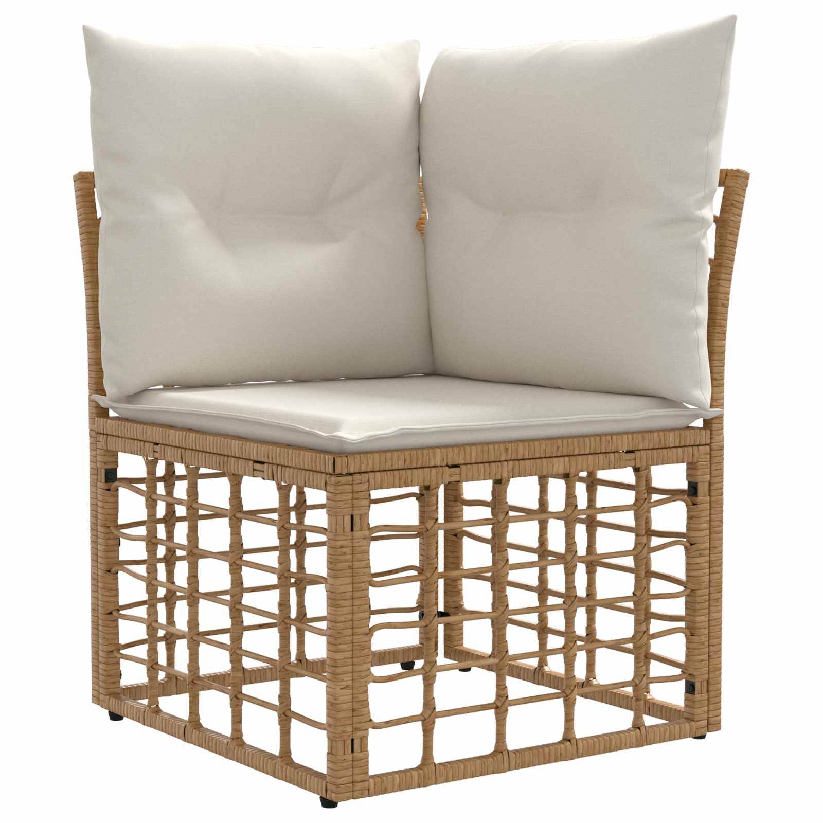 Buiten bankenset met kussen 7 pcs Naturel Polyester is nu te koop bij PeponiXL, paradijselijk wonen!