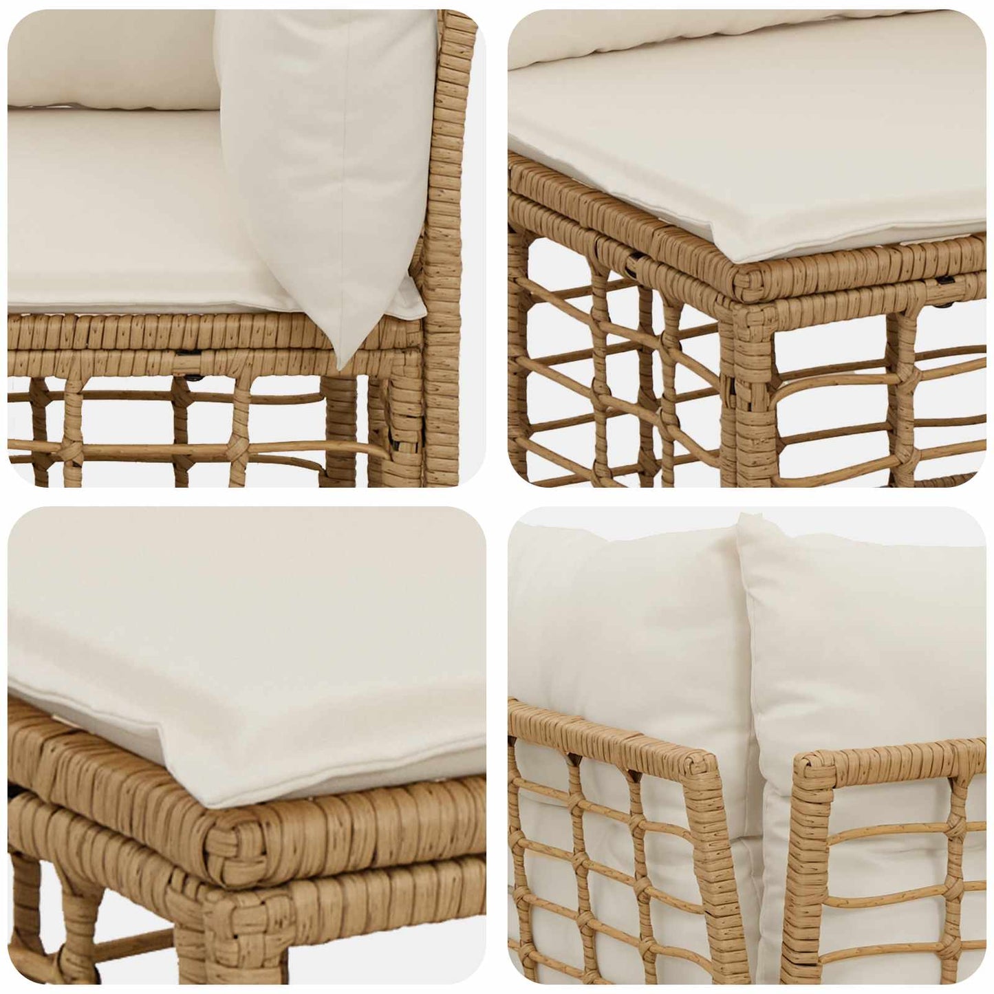 Buiten bankenset Naturel Polyester is nu te koop bij PeponiXL, paradijselijk wonen!