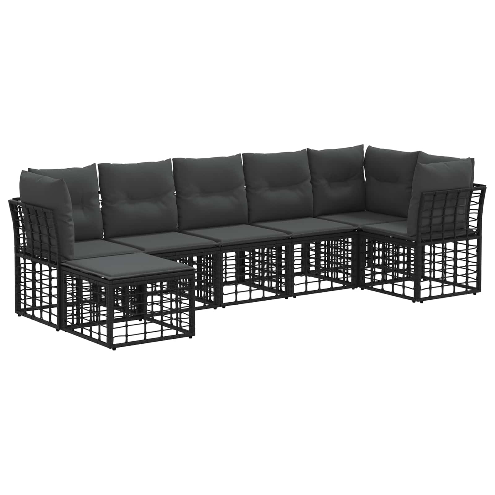 Buiten bankenset Zwart Polyester is nu te koop bij PeponiXL, paradijselijk wonen!
