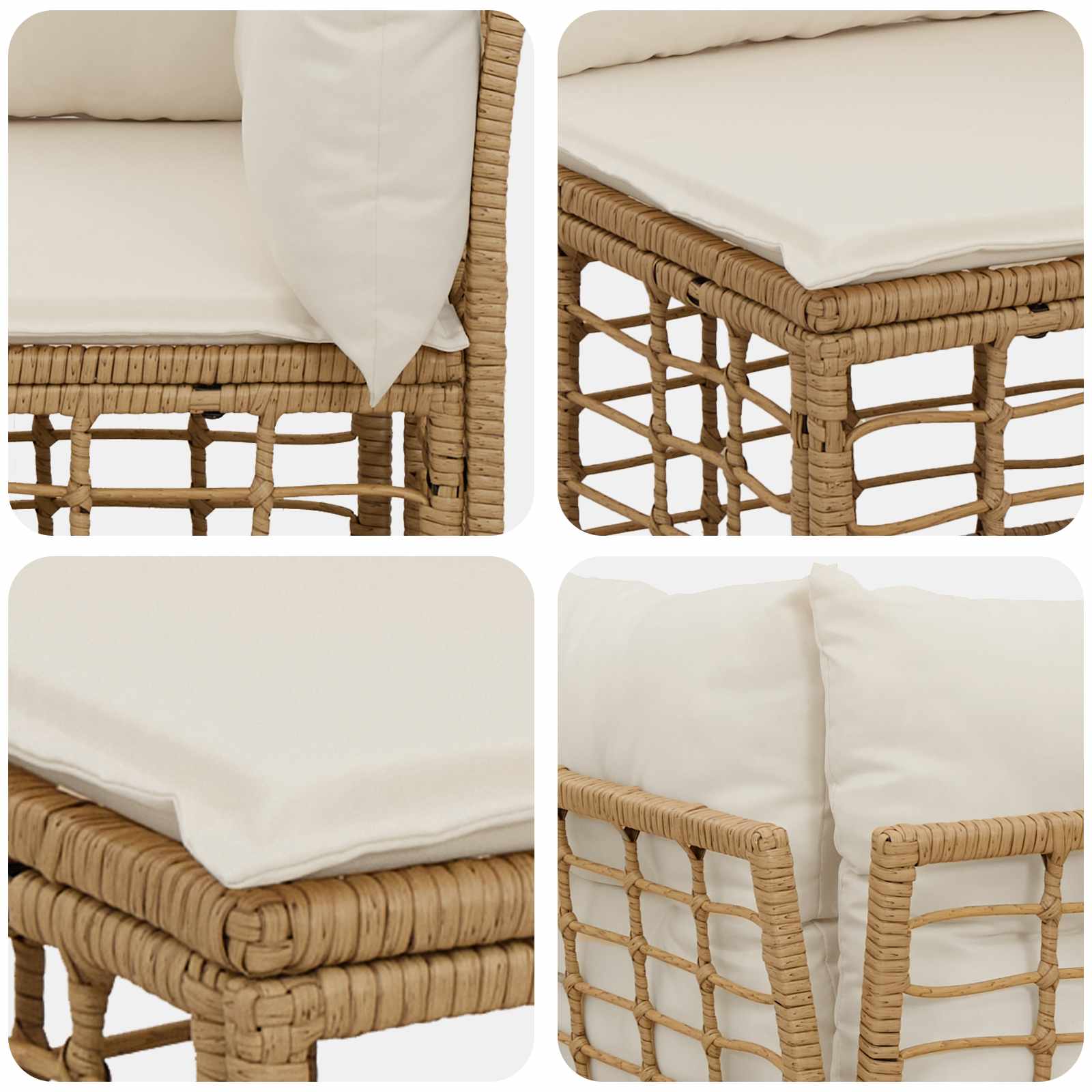 Buiten bankenset Naturel Polyester is nu te koop bij PeponiXL, paradijselijk wonen!
