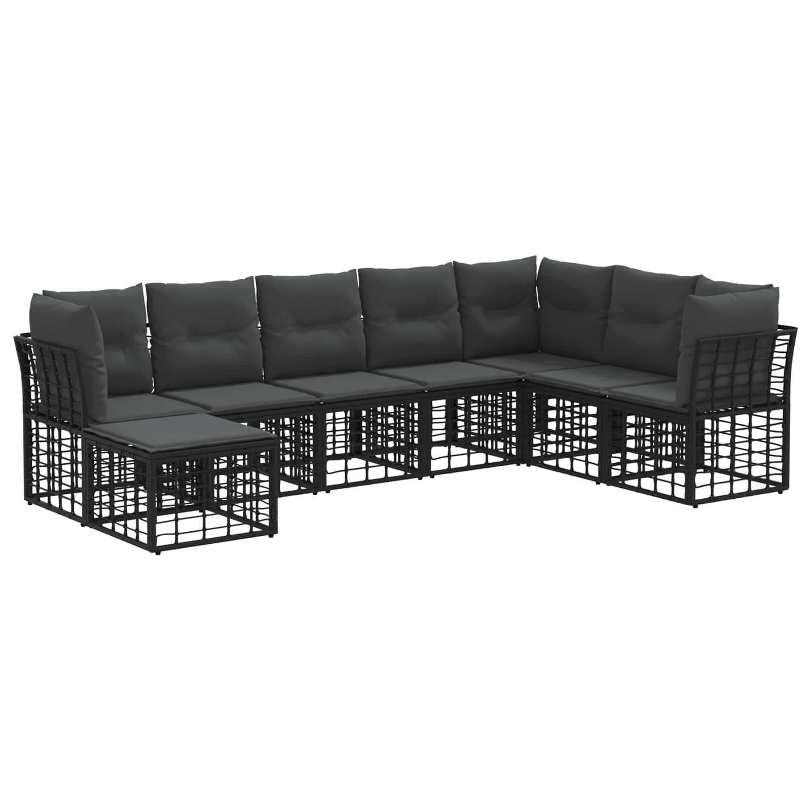 Buiten bankenset Zwart Polyester is nu te koop bij PeponiXL, paradijselijk wonen!
