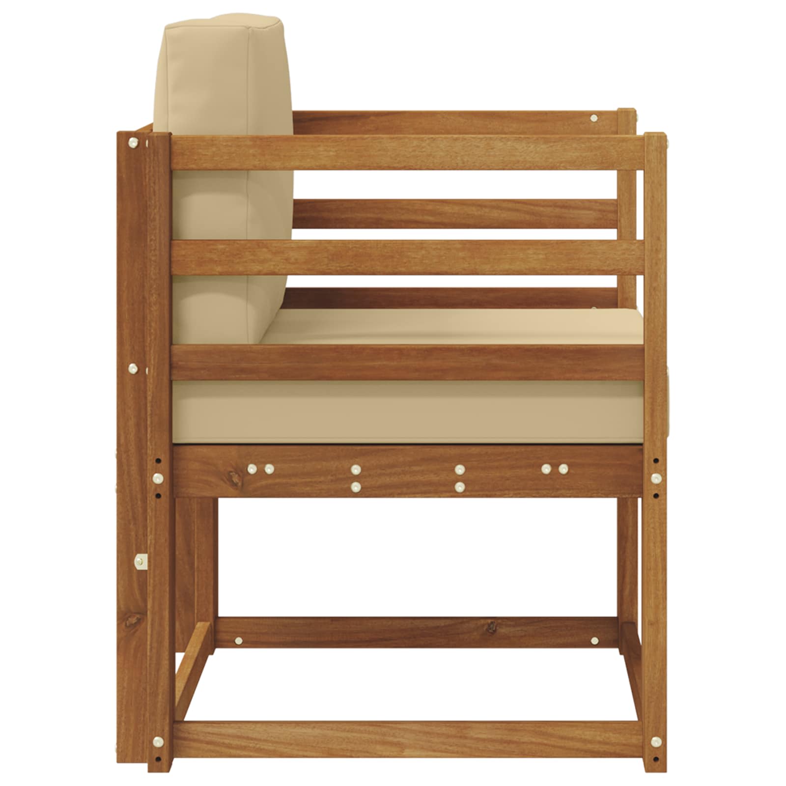 Tuinbank Massief Acaciahout en Polyester Naturel is nu te koop bij PeponiXL, paradijselijk wonen!