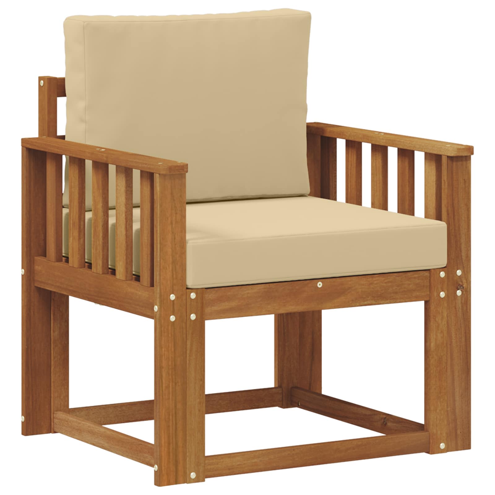 Tuinbank Massief Acaciahout en Polyester Naturel is nu te koop bij PeponiXL, paradijselijk wonen!