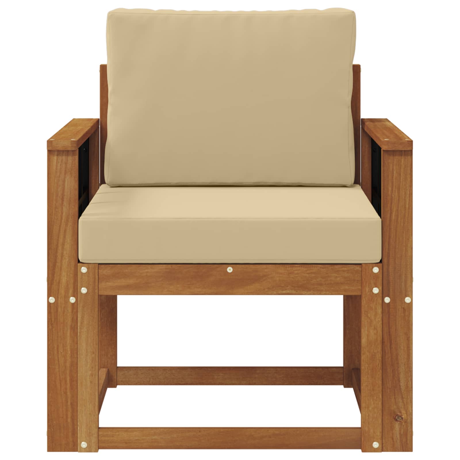 Tuinbank Massief Acaciahout en Polyester Naturel is nu te koop bij PeponiXL, paradijselijk wonen!