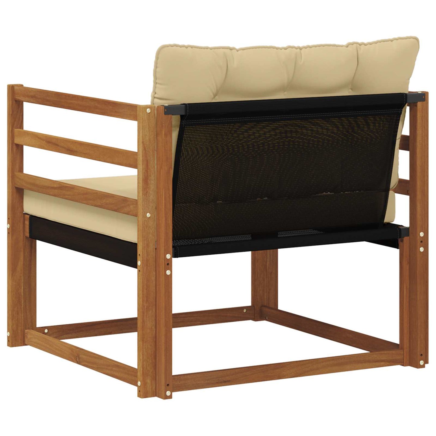 Buiten bankenset Massief Acaciahout en Textilene Naturel is nu te koop bij PeponiXL, paradijselijk wonen!