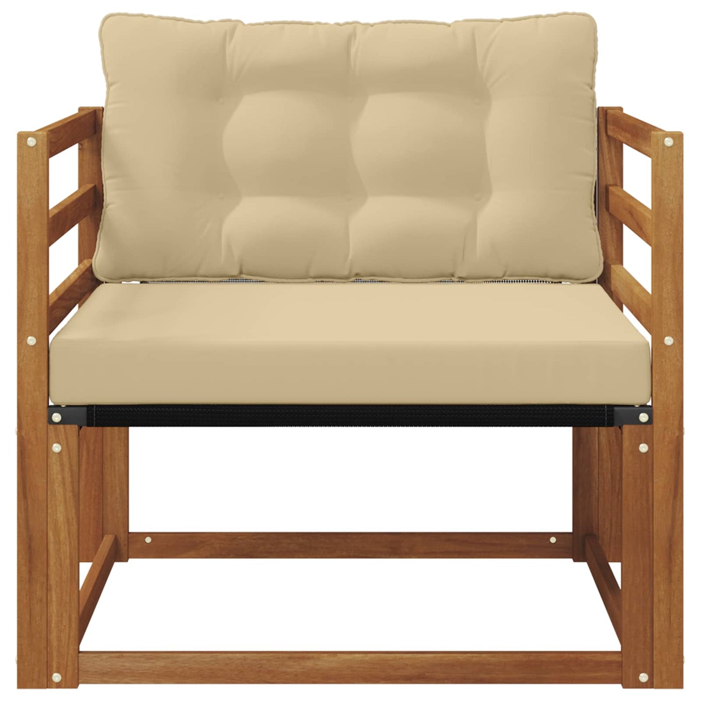 Buiten bankenset Massief Acaciahout en Textilene Naturel is nu te koop bij PeponiXL, paradijselijk wonen!