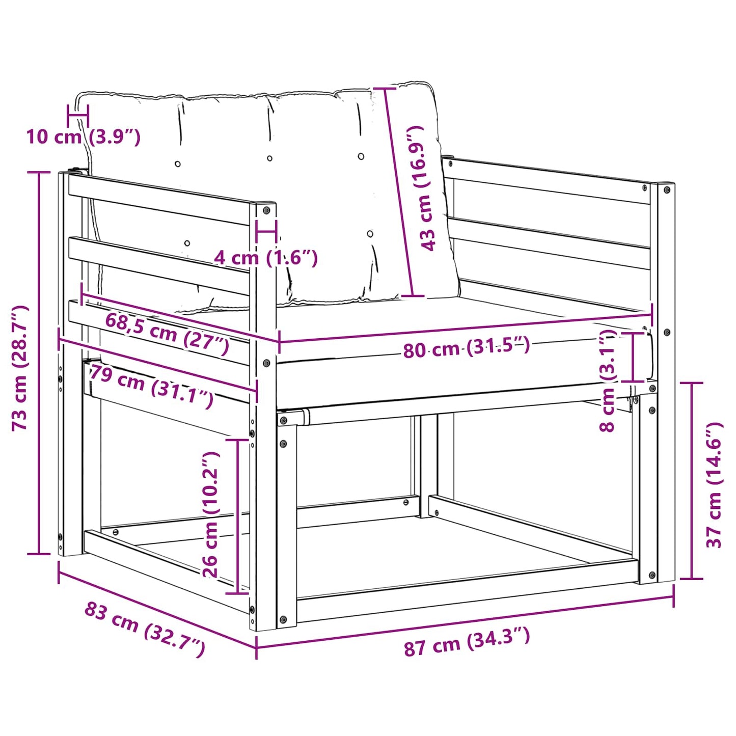Buiten bankenset Massief Acaciahout en Textilene Naturel is nu te koop bij PeponiXL, paradijselijk wonen!