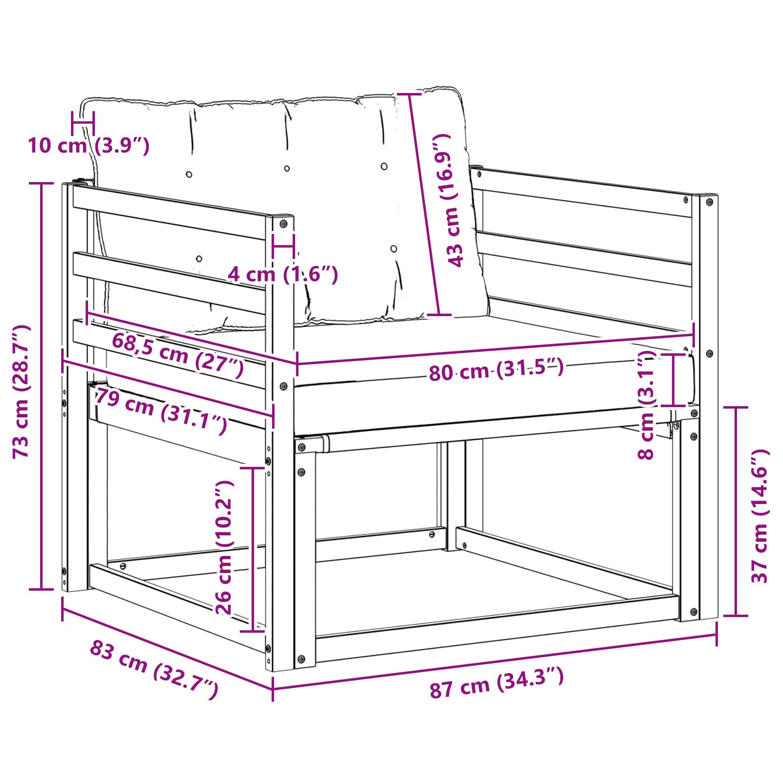 Buiten bankenset Massief Acaciahout en Textilene Naturel is nu te koop bij PeponiXL, paradijselijk wonen!