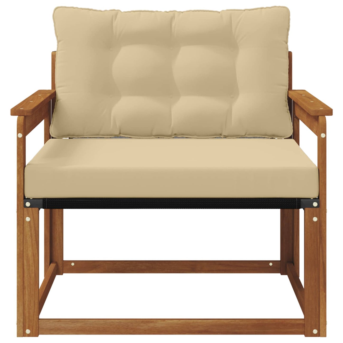 Buiten bankenset Massief Acaciahout en Textilene Naturel is nu te koop bij PeponiXL, paradijselijk wonen!