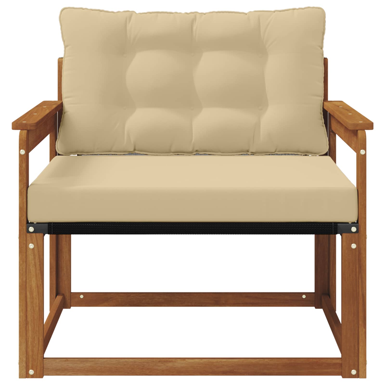 Buiten bankenset Massief Acaciahout en Textilene Naturel is nu te koop bij PeponiXL, paradijselijk wonen!