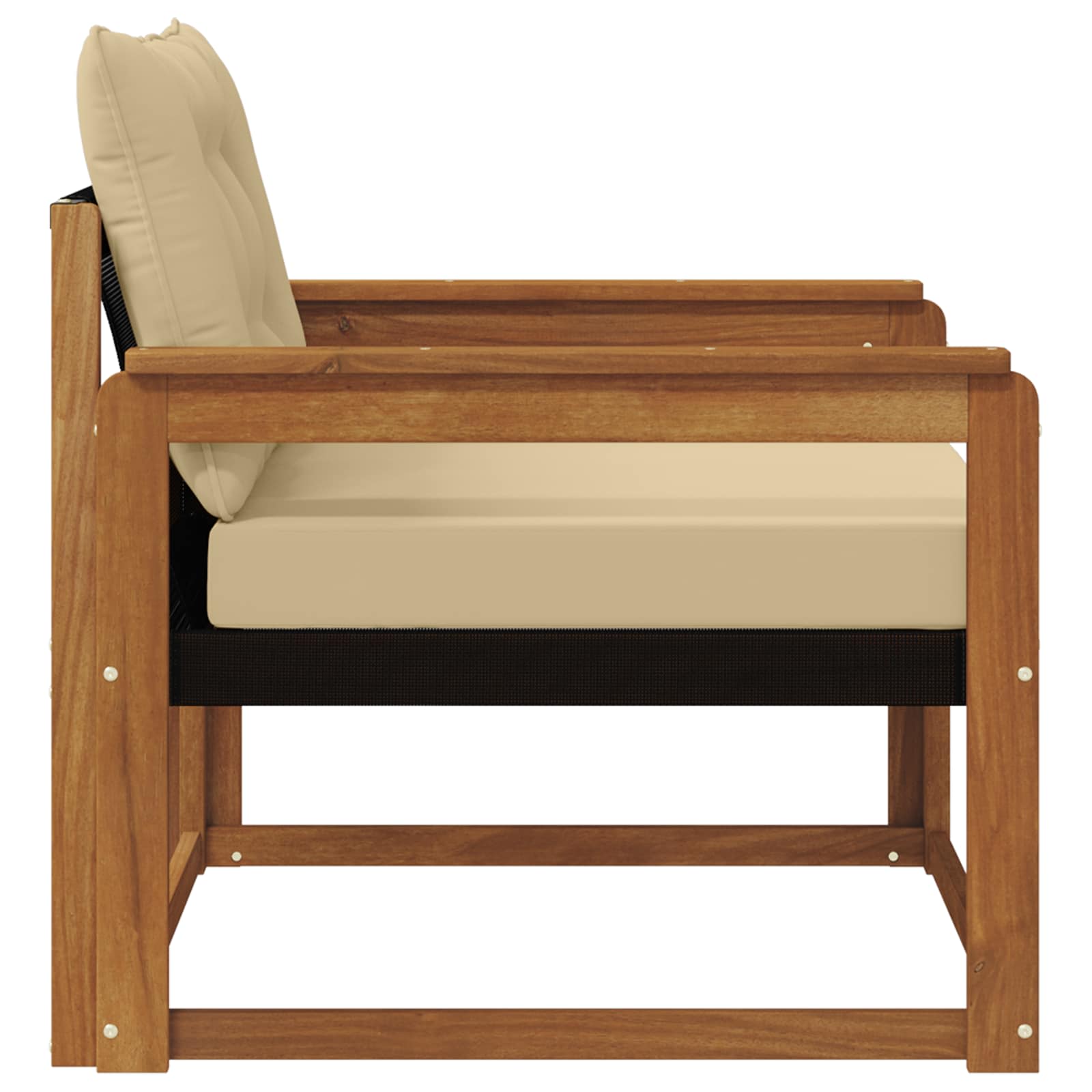 Buiten bankenset Massief Acaciahout en Textilene Naturel is nu te koop bij PeponiXL, paradijselijk wonen!