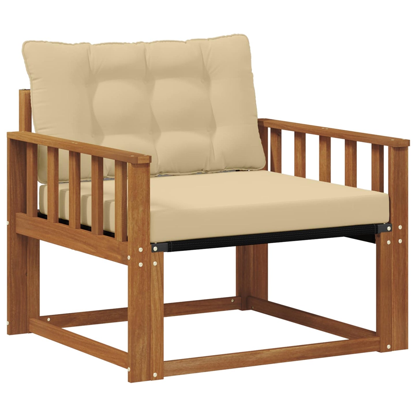 Buiten bankenset Massief Acaciahout en Textilene Naturel is nu te koop bij PeponiXL, paradijselijk wonen!