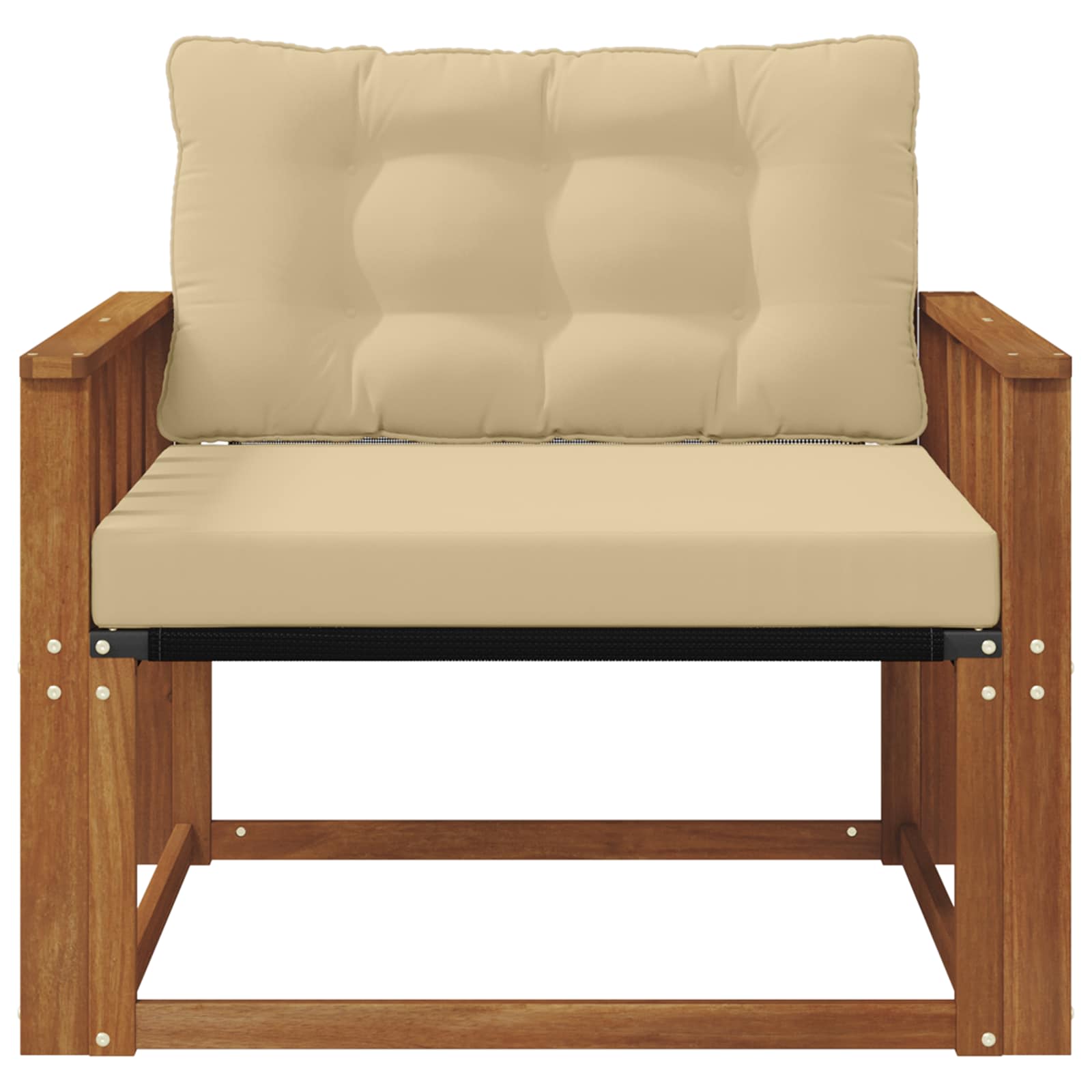 Buiten bankenset Massief Acaciahout en Textilene Naturel is nu te koop bij PeponiXL, paradijselijk wonen!