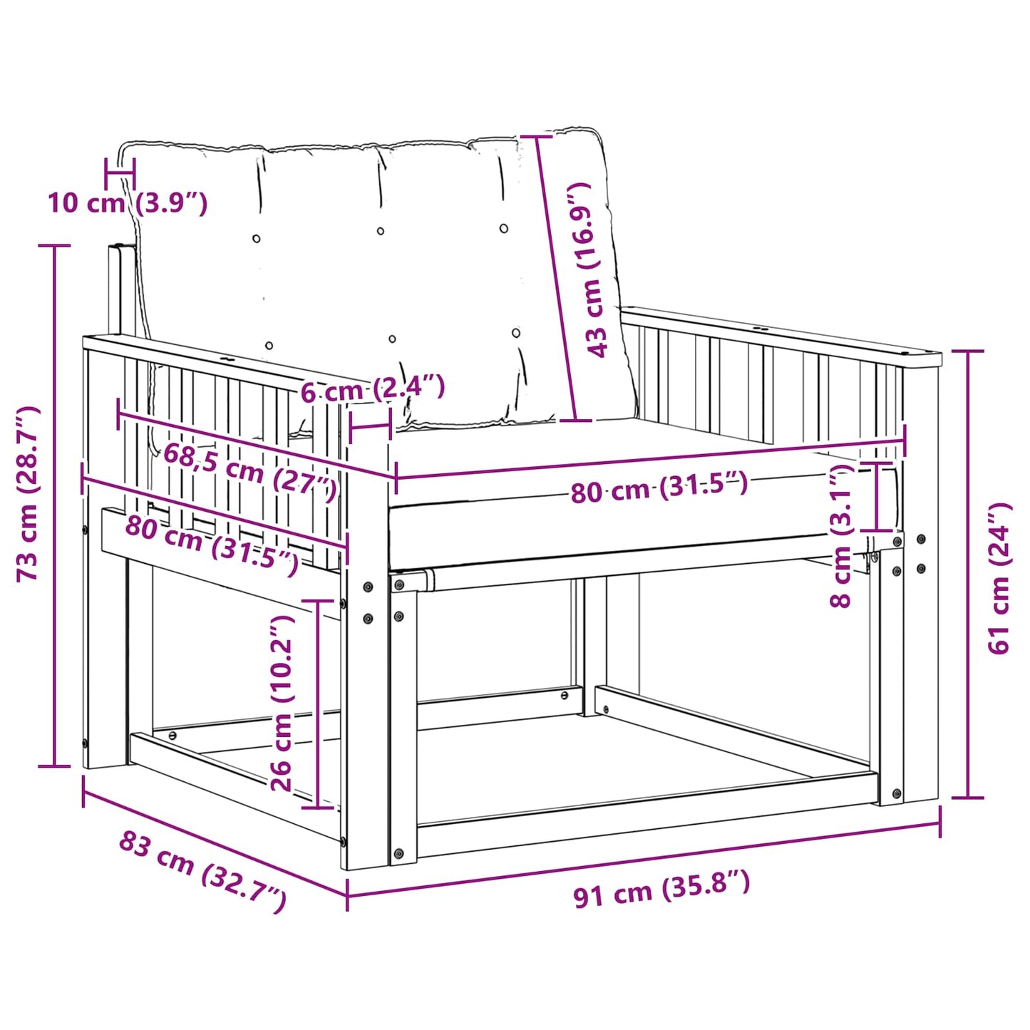 Buiten bankenset Massief Acaciahout en Textilene Naturel is nu te koop bij PeponiXL, paradijselijk wonen!