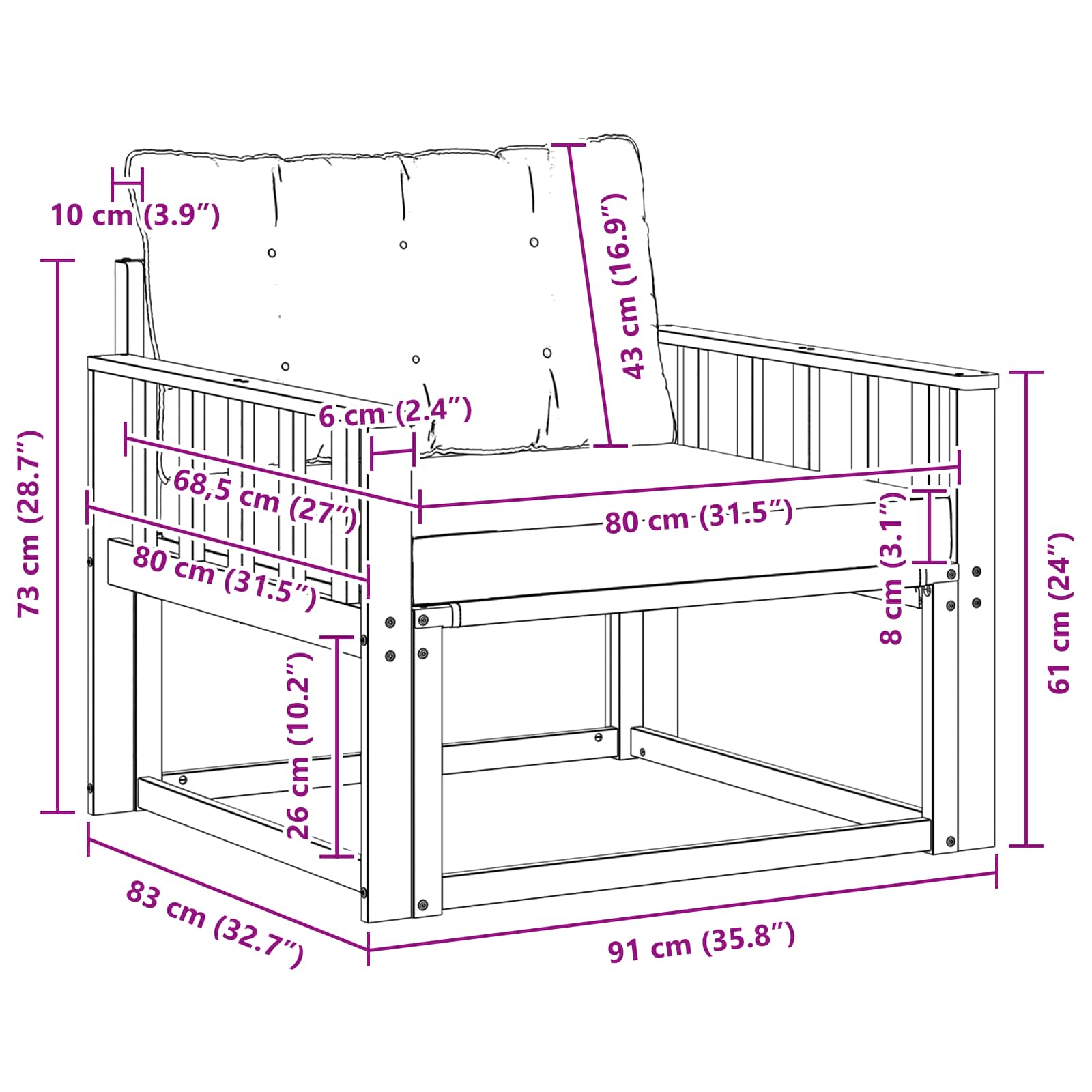 Buiten bankenset Massief Acaciahout en Textilene Naturel is nu te koop bij PeponiXL, paradijselijk wonen!