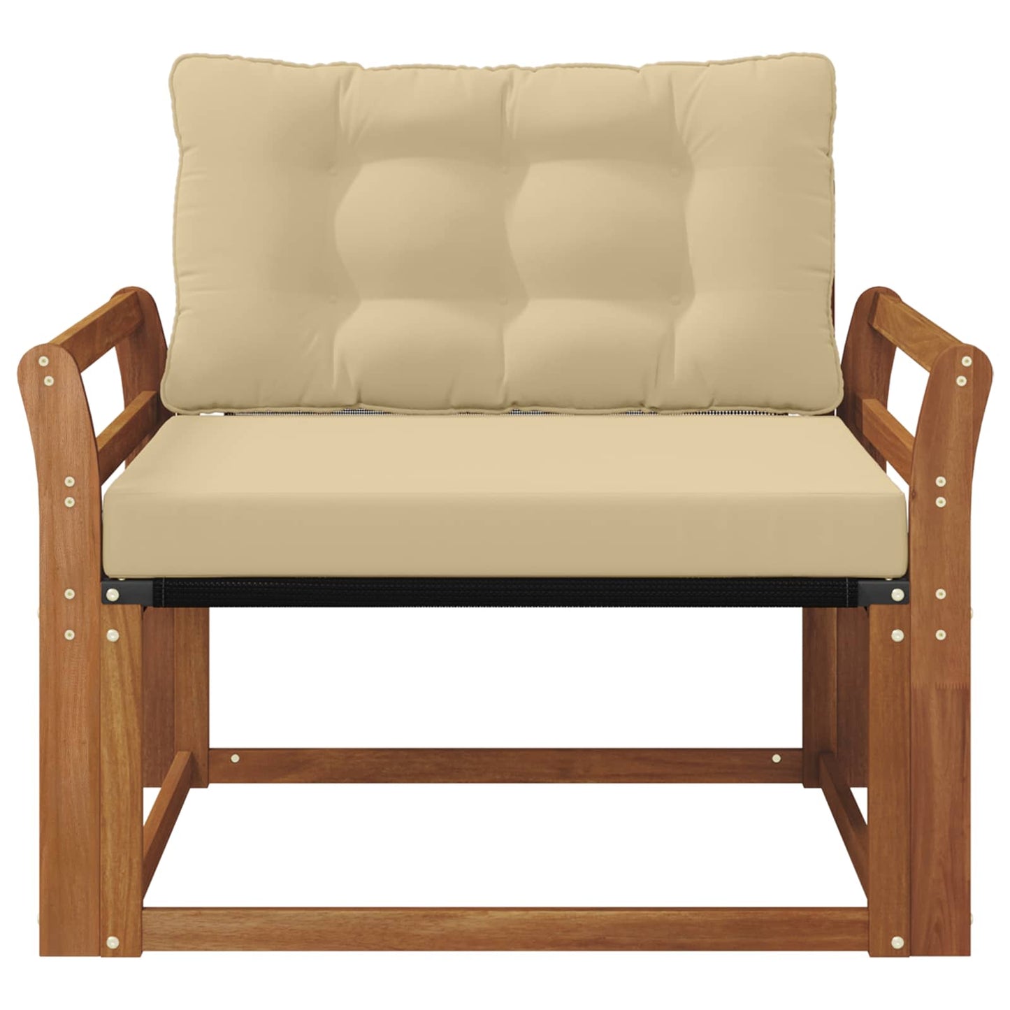 Buiten bankenset Massief Acaciahout en Textilene Naturel is nu te koop bij PeponiXL, paradijselijk wonen!